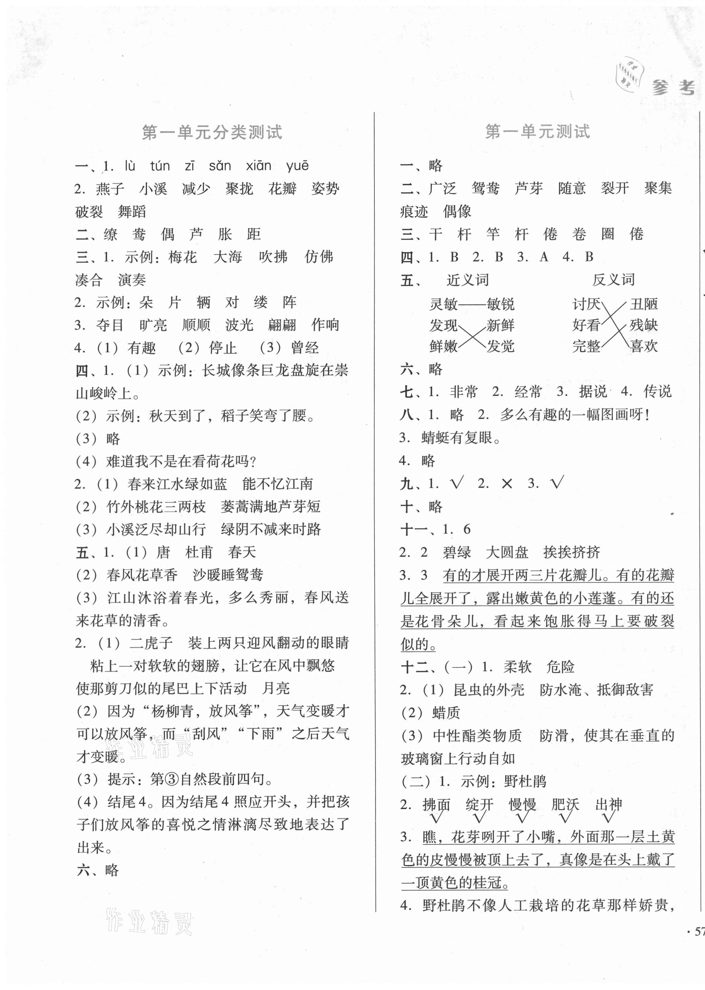 2021年中育1號(hào)金卷分類(lèi)測(cè)試卷三年級(jí)語(yǔ)文下冊(cè)人教版 第1頁(yè)