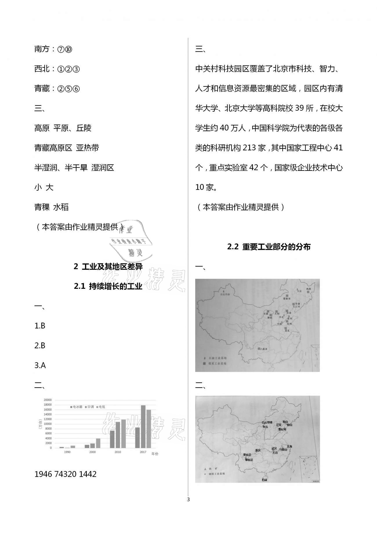 2021年練習(xí)部分七年級地理第二學(xué)期滬教版 第3頁