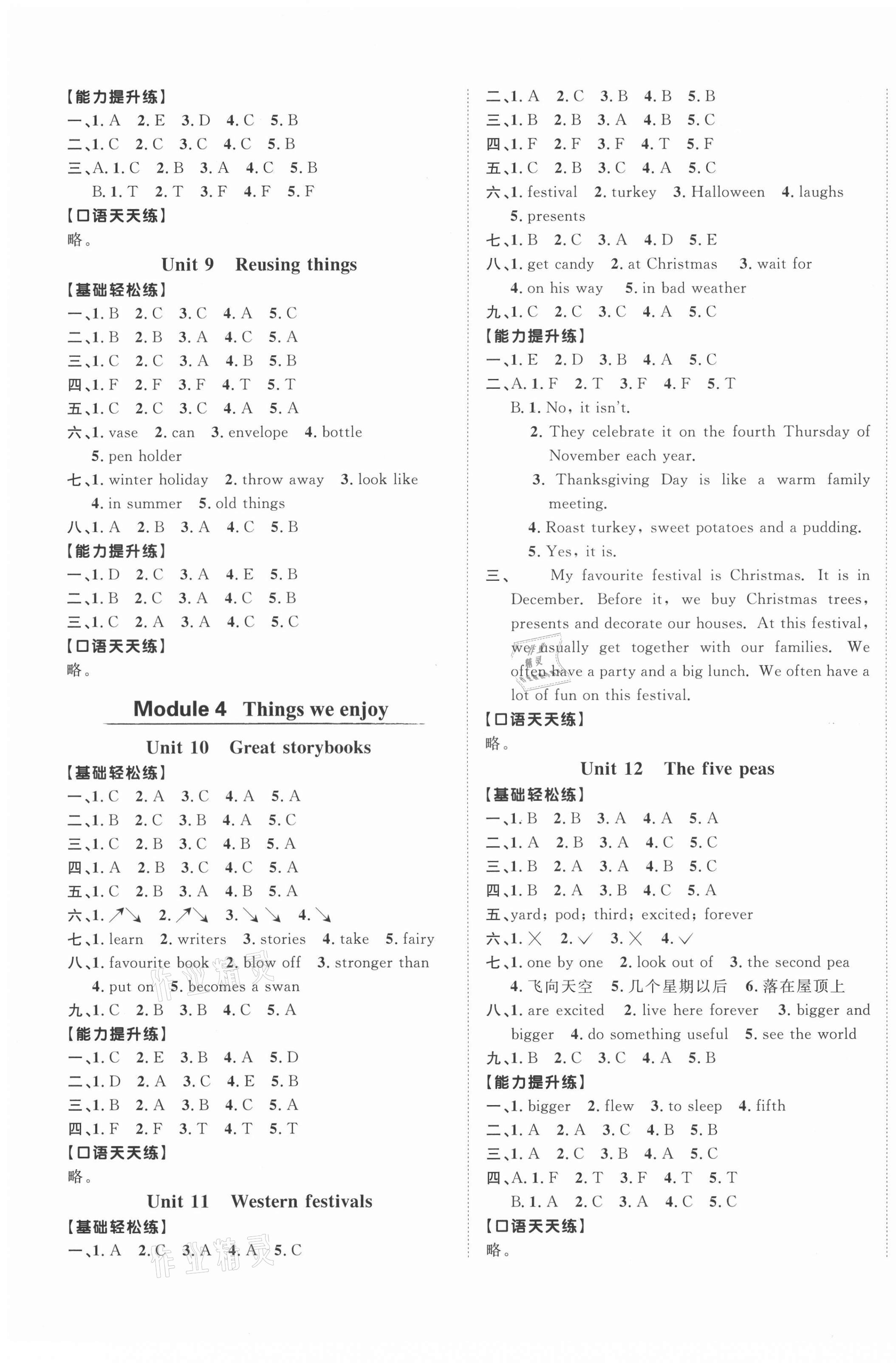 2021年陽光同學(xué)課時優(yōu)化作業(yè)六年級英語下冊滬教牛津版深圳專版 第3頁