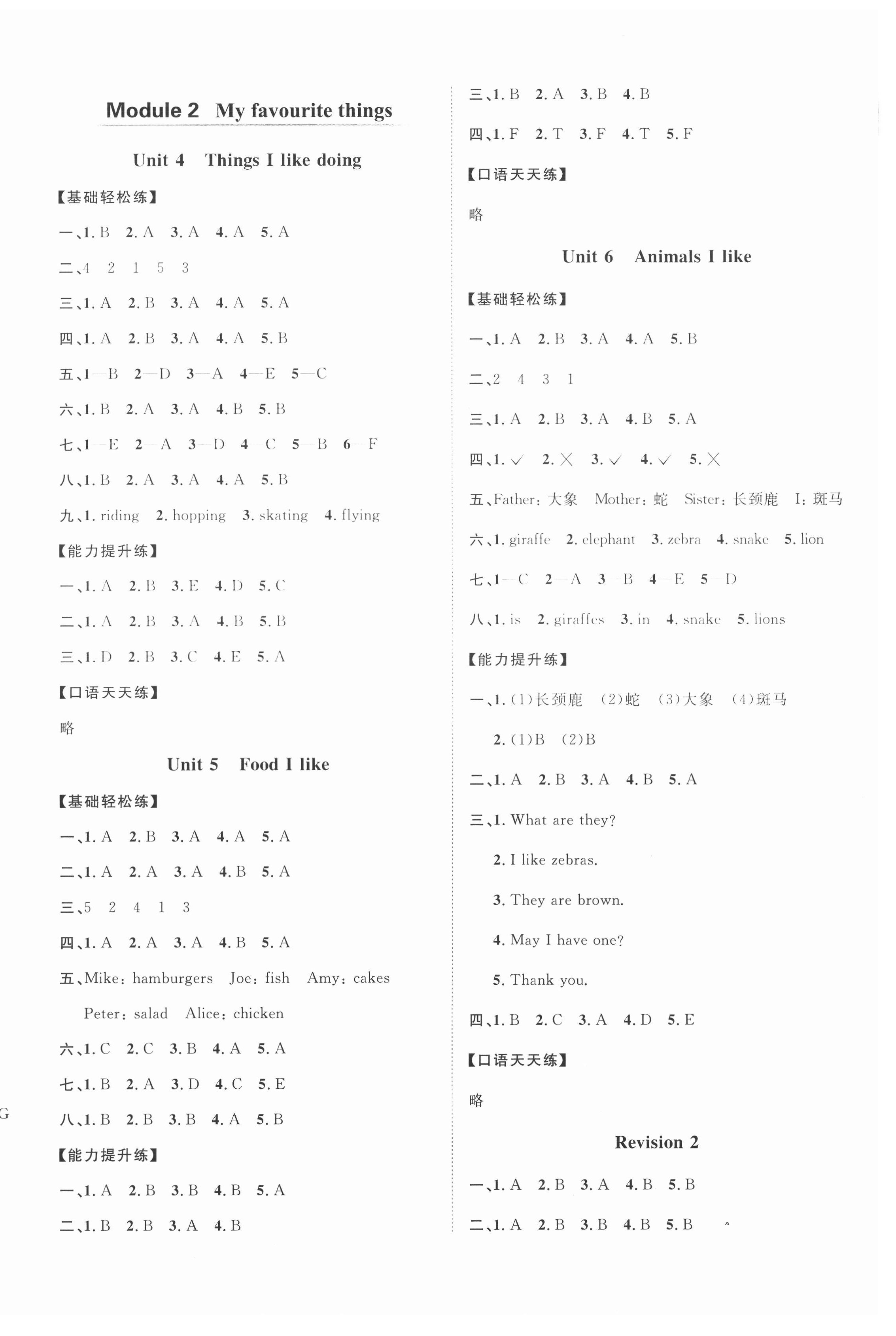 2021年陽(yáng)光同學(xué)課時(shí)優(yōu)化作業(yè)二年級(jí)英語(yǔ)下冊(cè)滬教牛津版深圳專版 第2頁(yè)