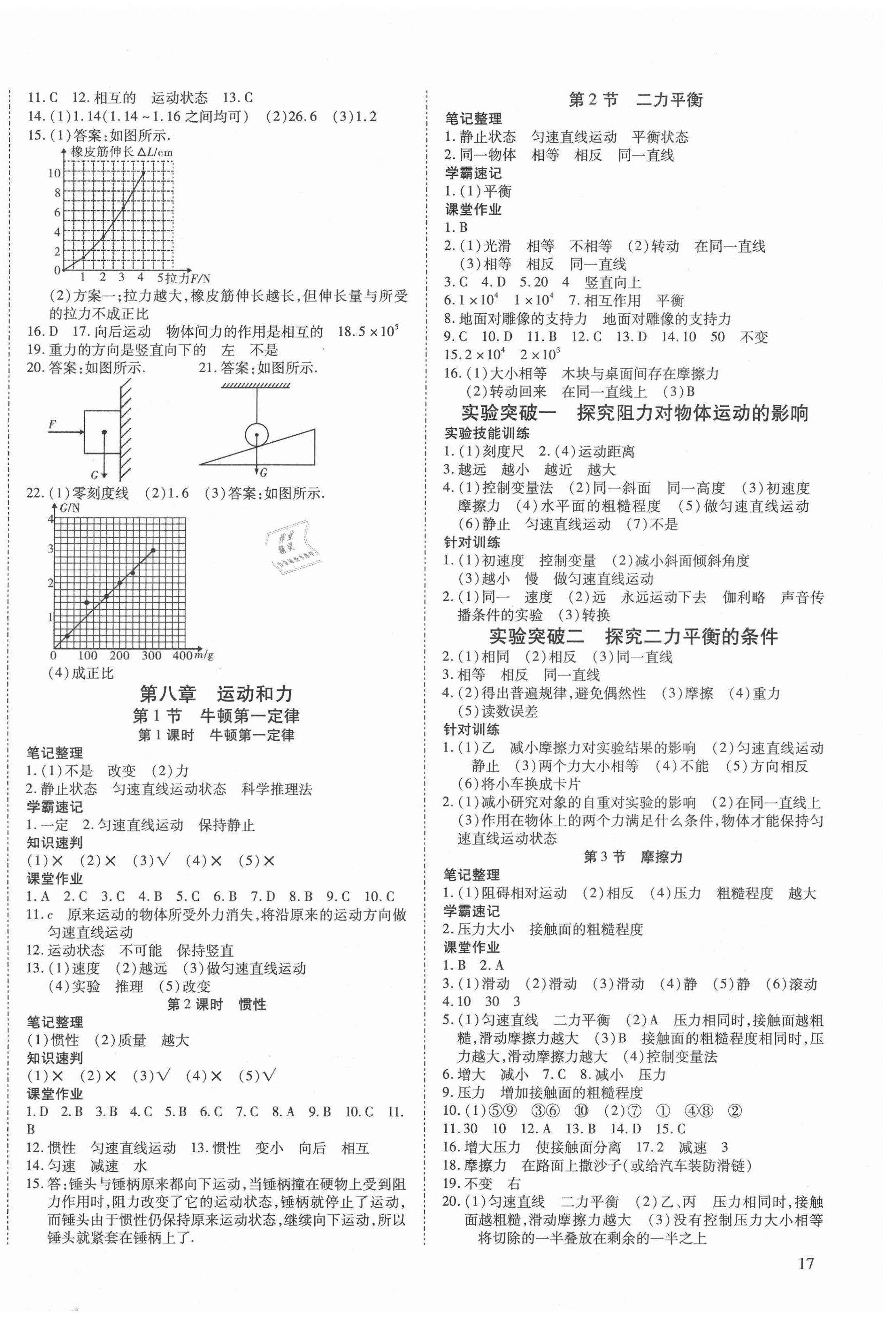 2021年我的作業(yè)八年級物理下冊甘肅專版 第2頁