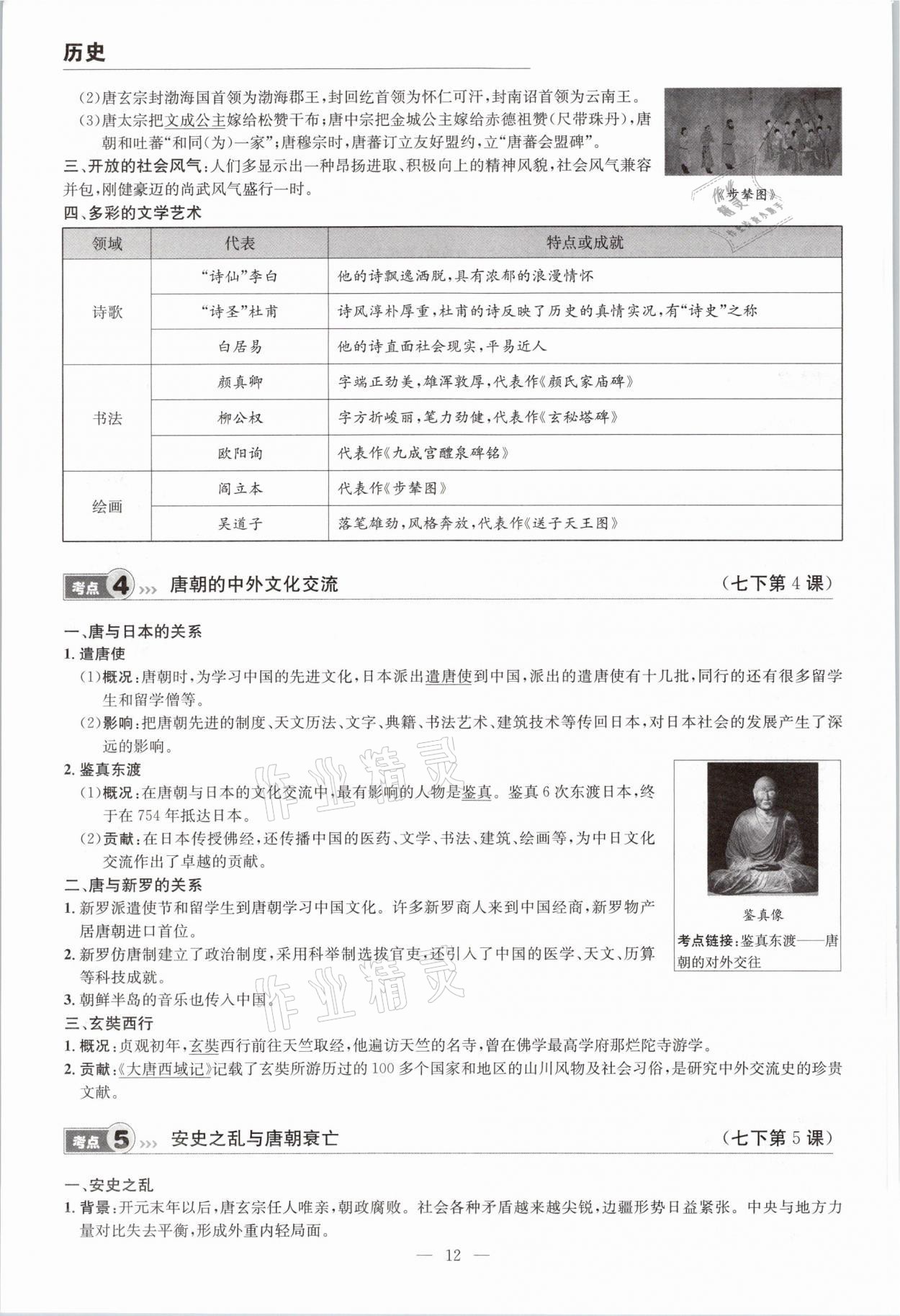 2021年中考全接觸中考試題突破歷史云南專版 參考答案第12頁(yè)