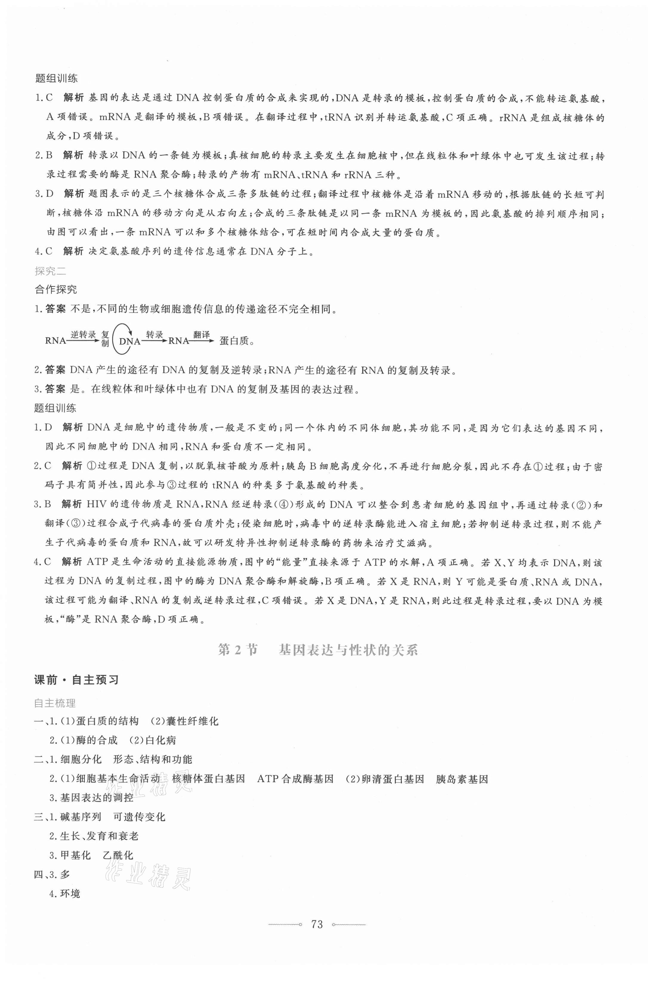 2021年陽光課堂生物學(xué)必修2遺傳與進(jìn)化人教版人民教育出版社 第17頁