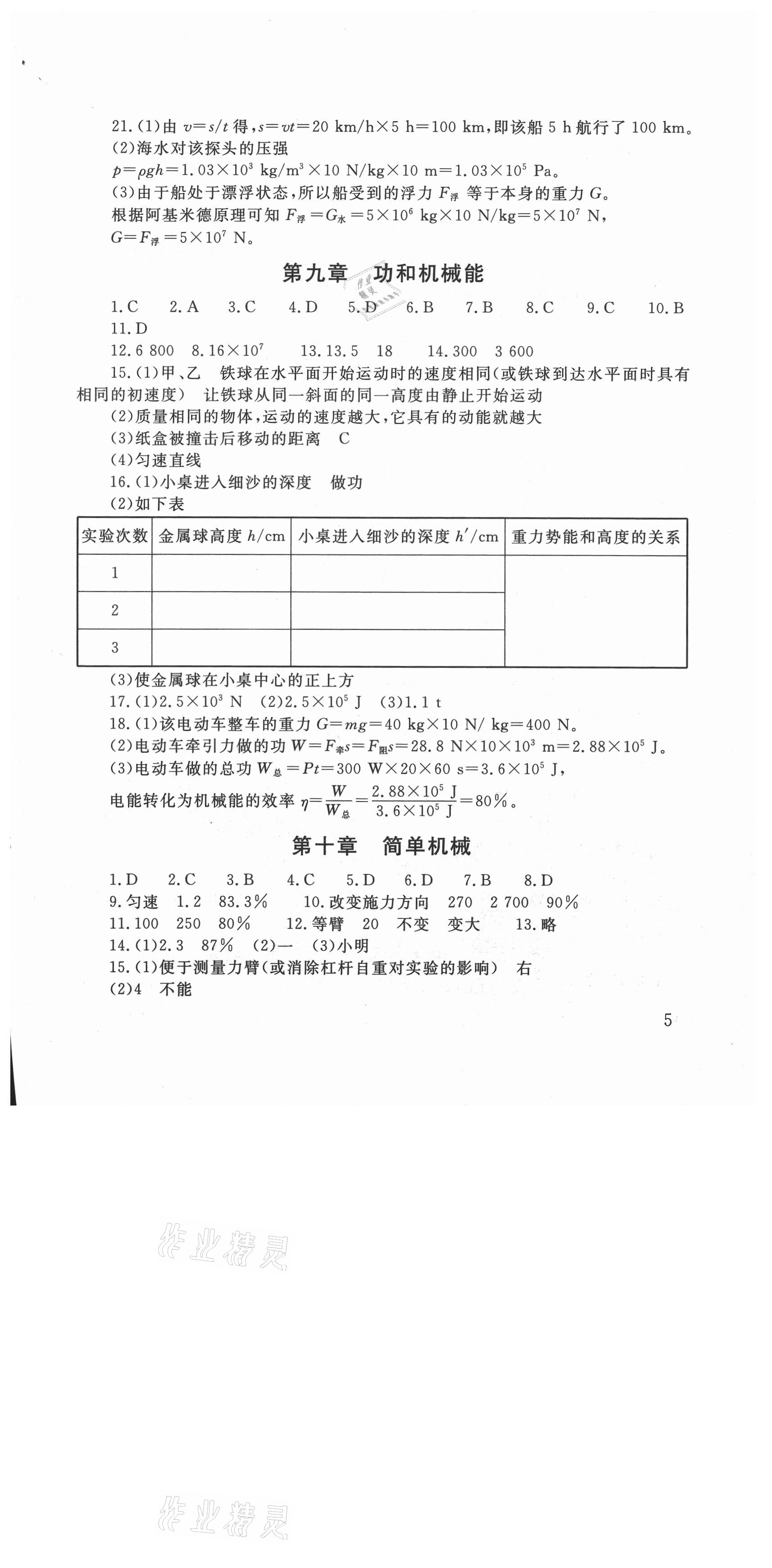 2021年剑指中考物理怀化专版 第5页