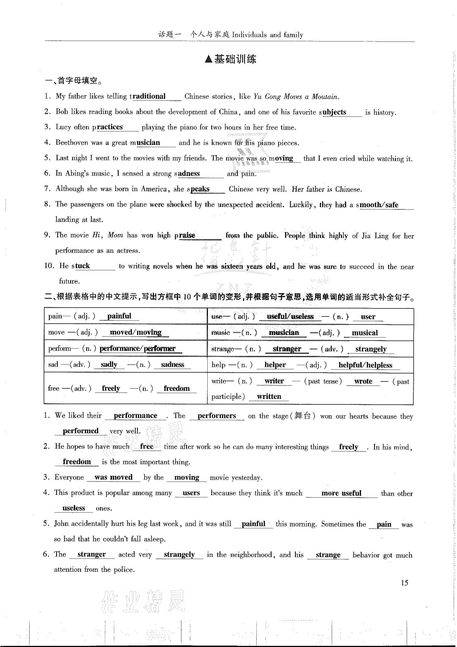 2021年指南針初中英語話題復習&nbsp;第15頁