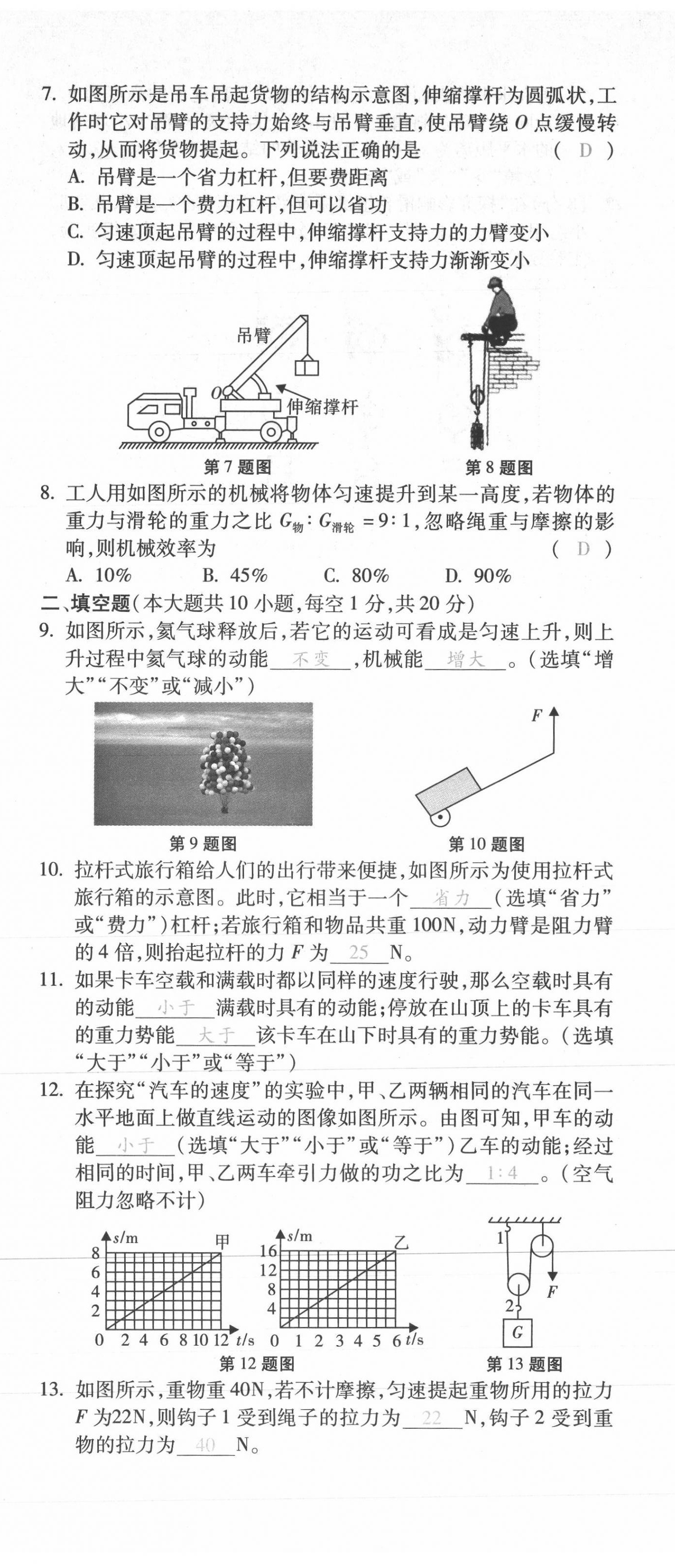 2021年本土攻略八年级物理下册沪科版 第20页