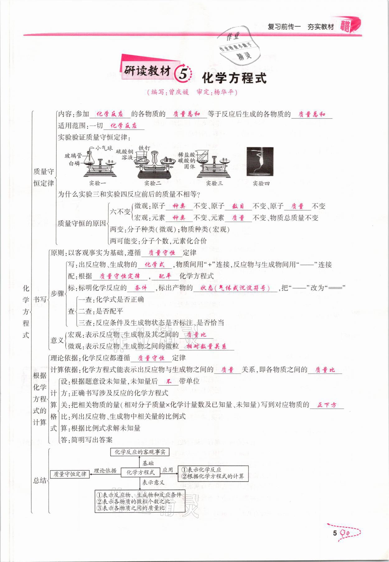 2021年贏在中考化學重慶專版 參考答案第5頁