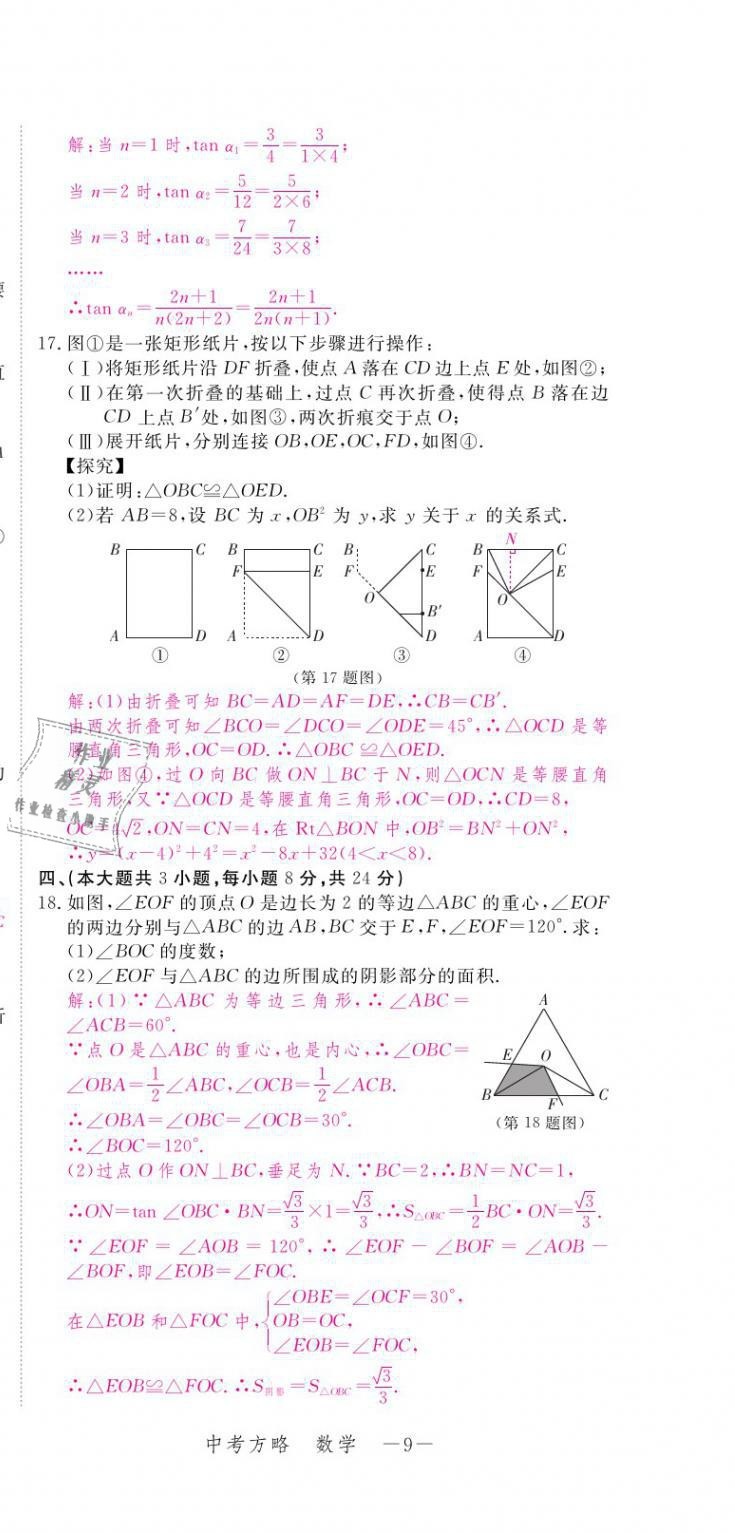 2021年芝麻开花领航新课标中考方略数学 第9页