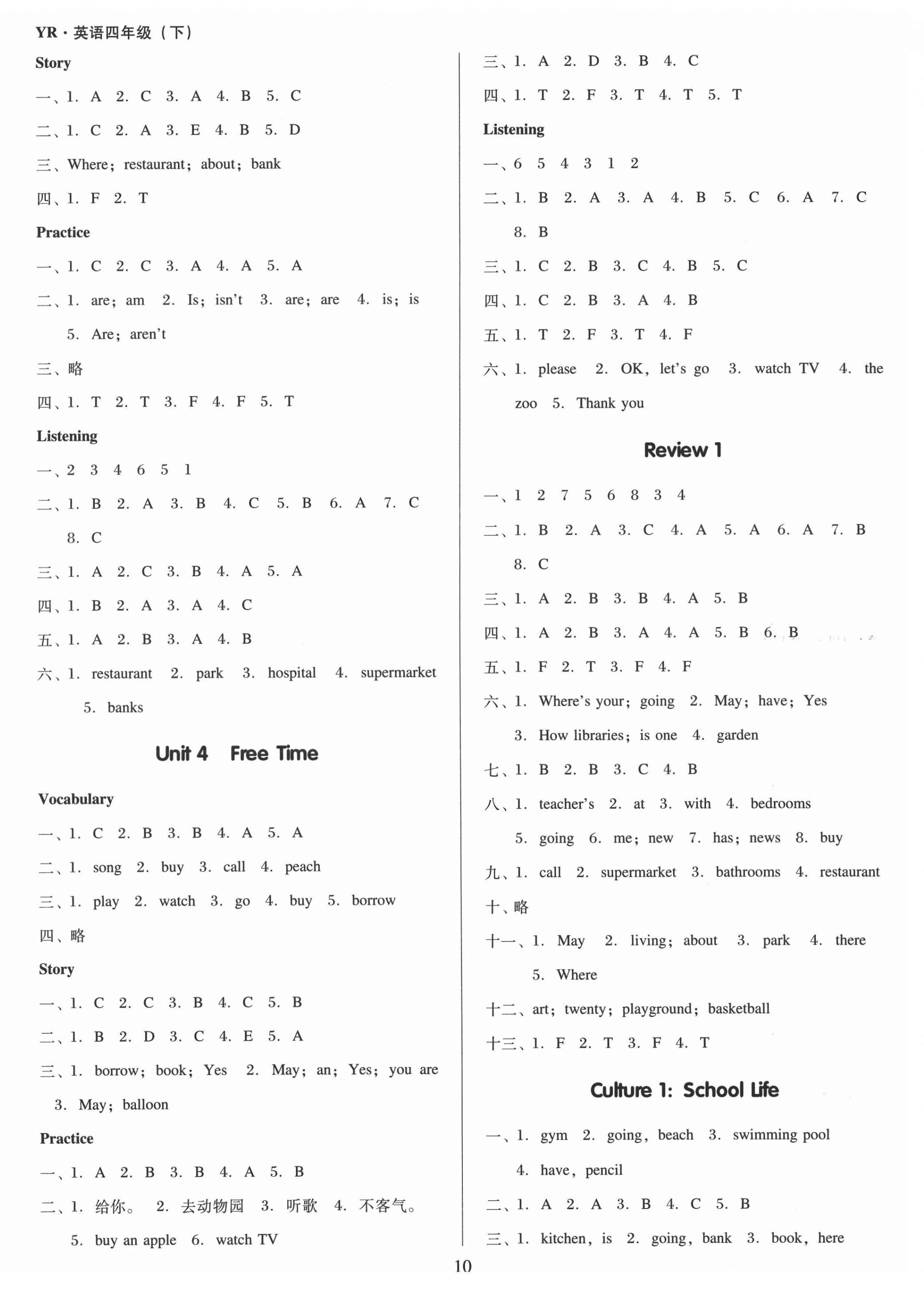2021年廣東作業(yè)本四年級英語下冊粵人民版 第2頁