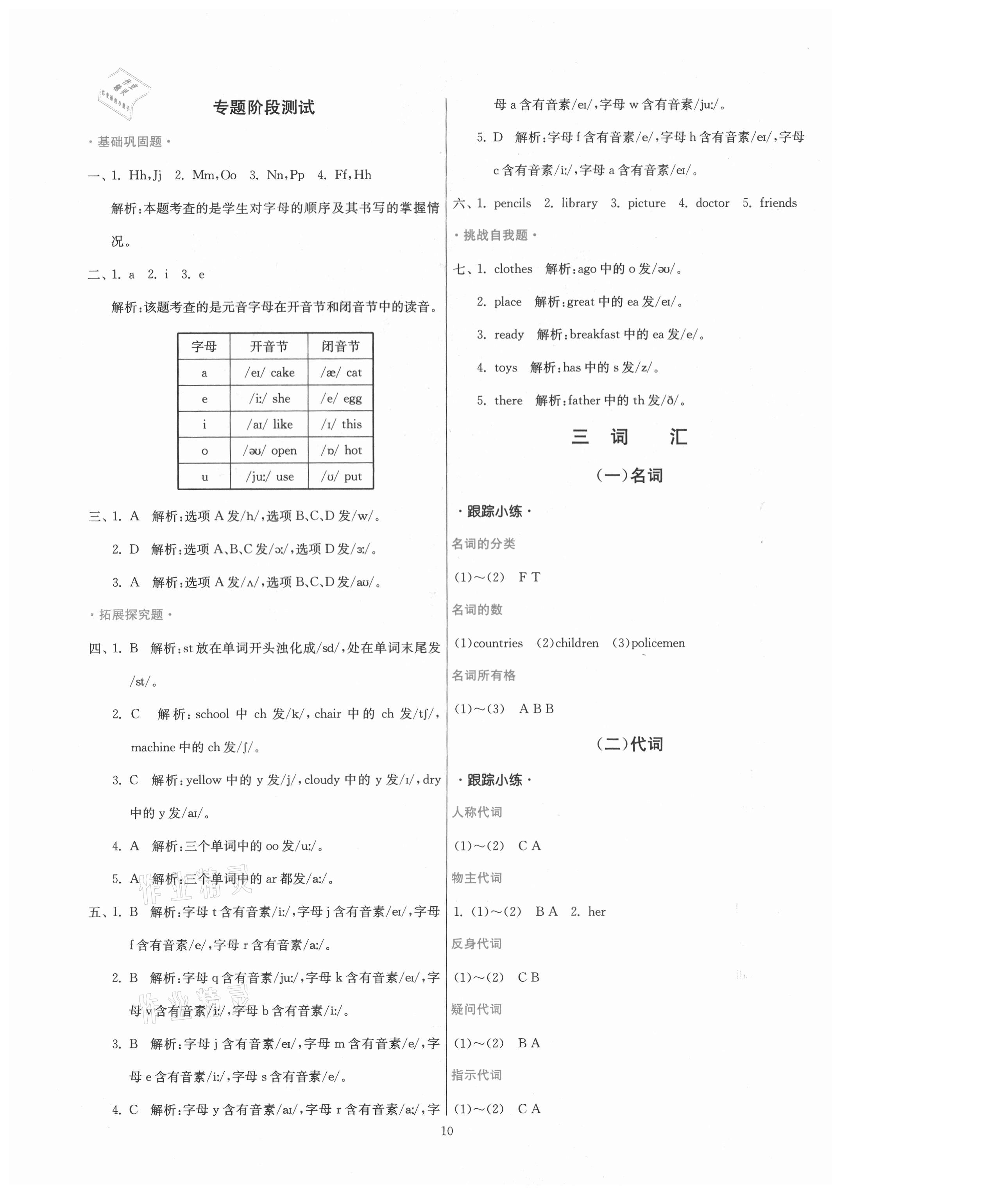 2021年實(shí)驗(yàn)班小學(xué)畢業(yè)總復(fù)習(xí)英語人教PEP版 第10頁