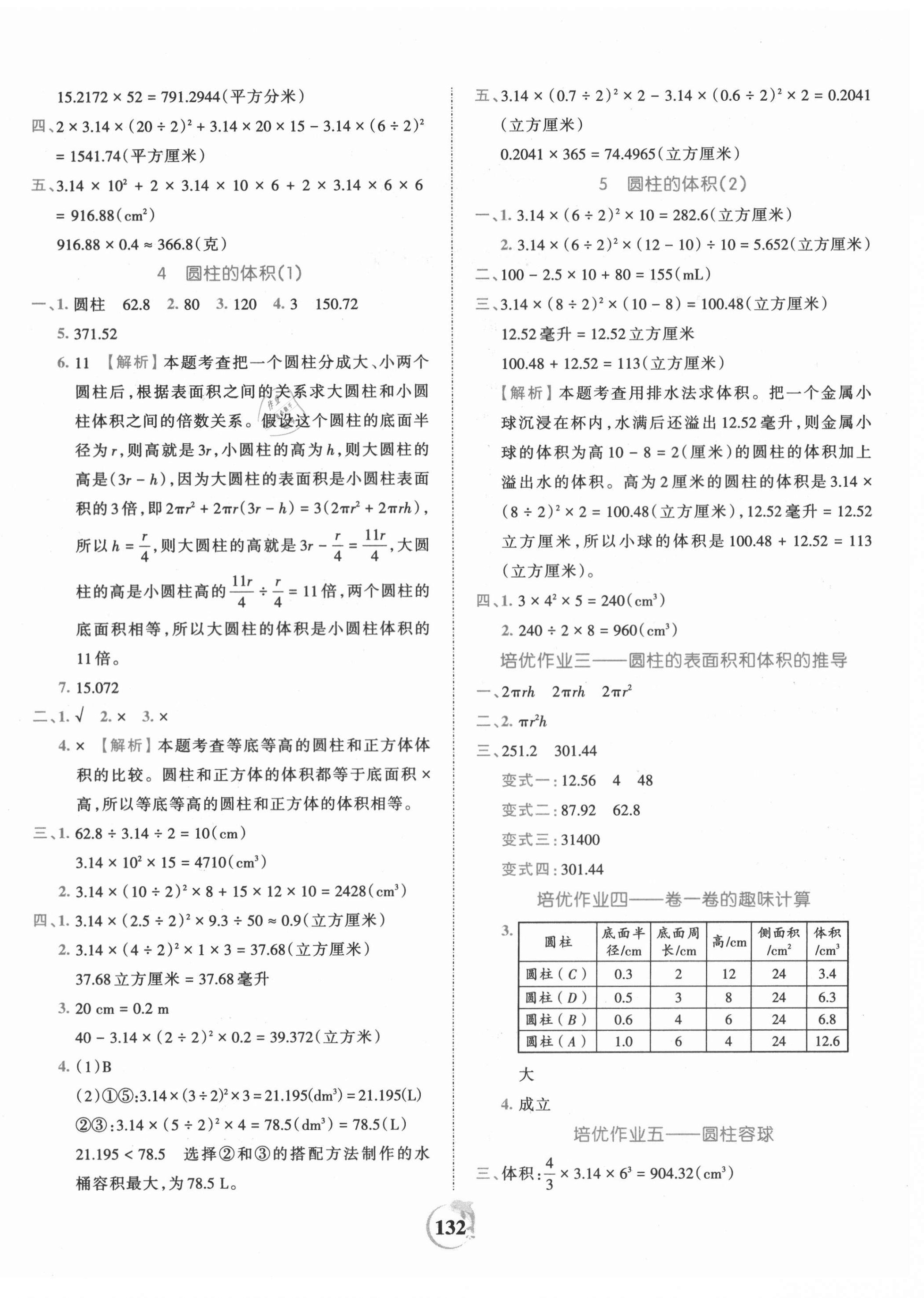 2021年王朝霞德才兼?zhèn)渥鳂I(yè)創(chuàng)新設計六年級數(shù)學下冊人教版 第4頁