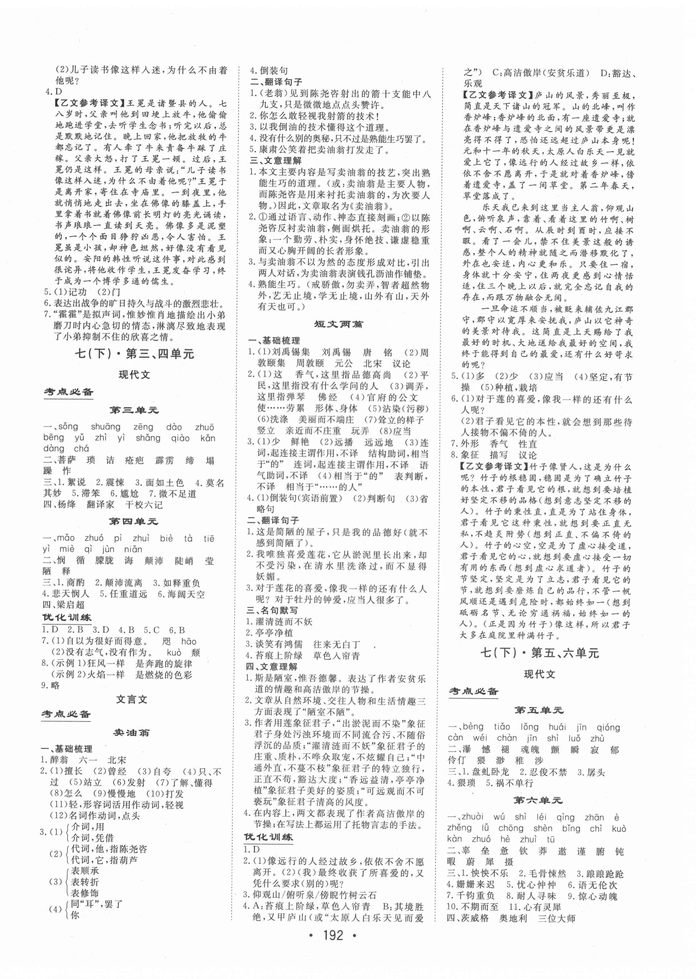 2021年大中考總復習中考語文 第4頁