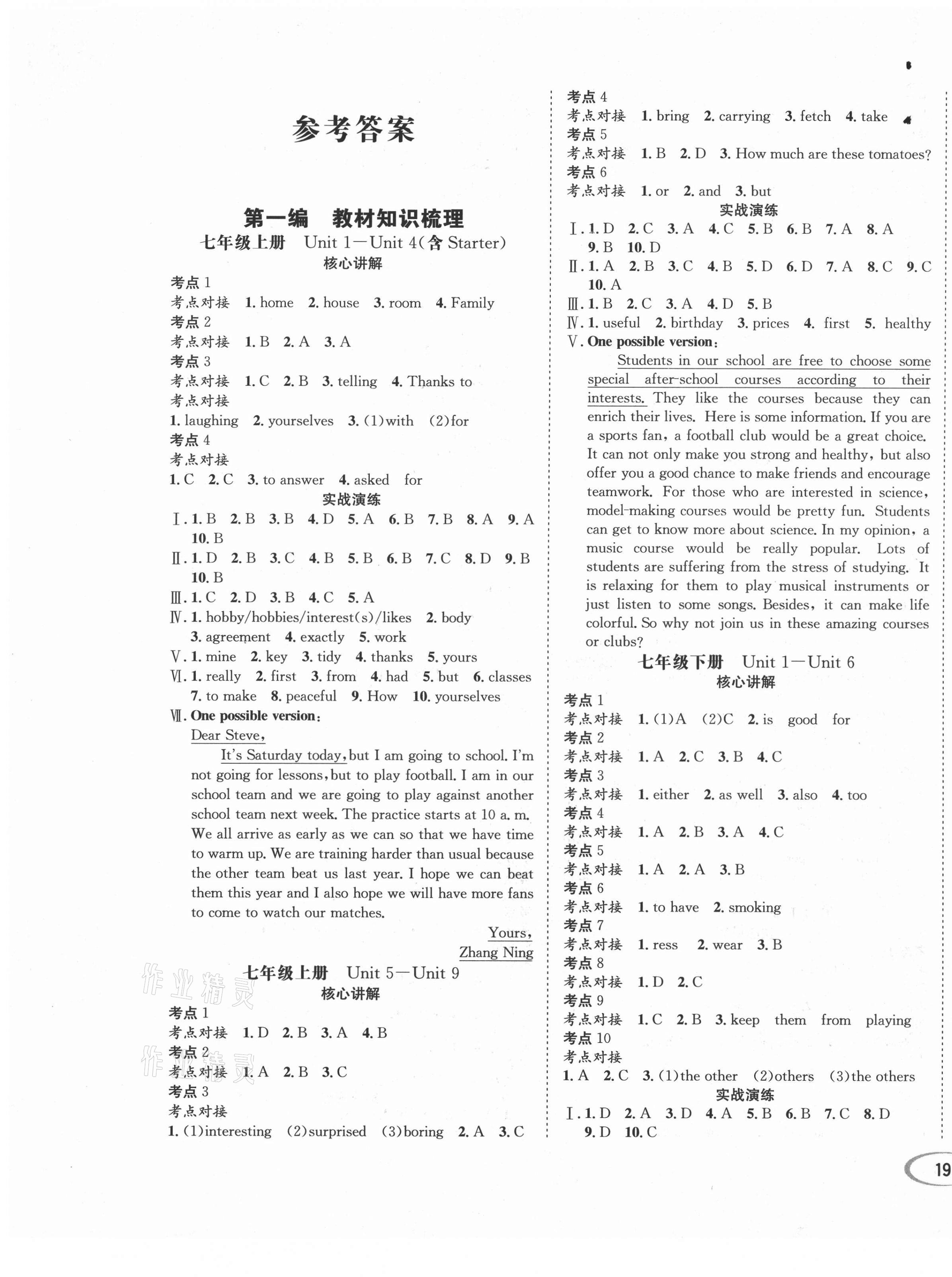 2021年決勝中考英語(yǔ) 第1頁(yè)