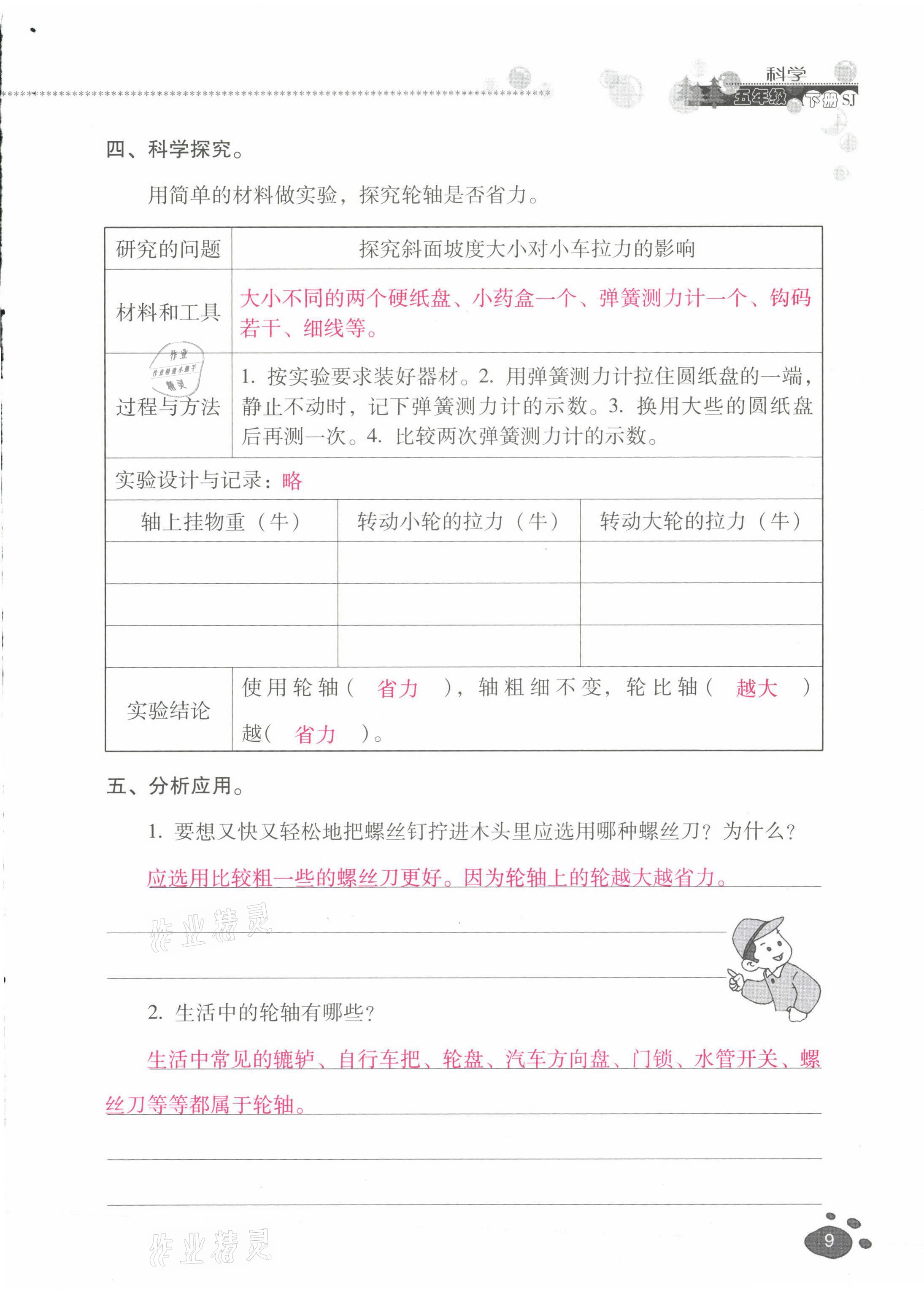 2021年云南省標(biāo)準(zhǔn)教輔同步指導(dǎo)訓(xùn)練與檢測五年級科學(xué)下冊蘇教版 第8頁