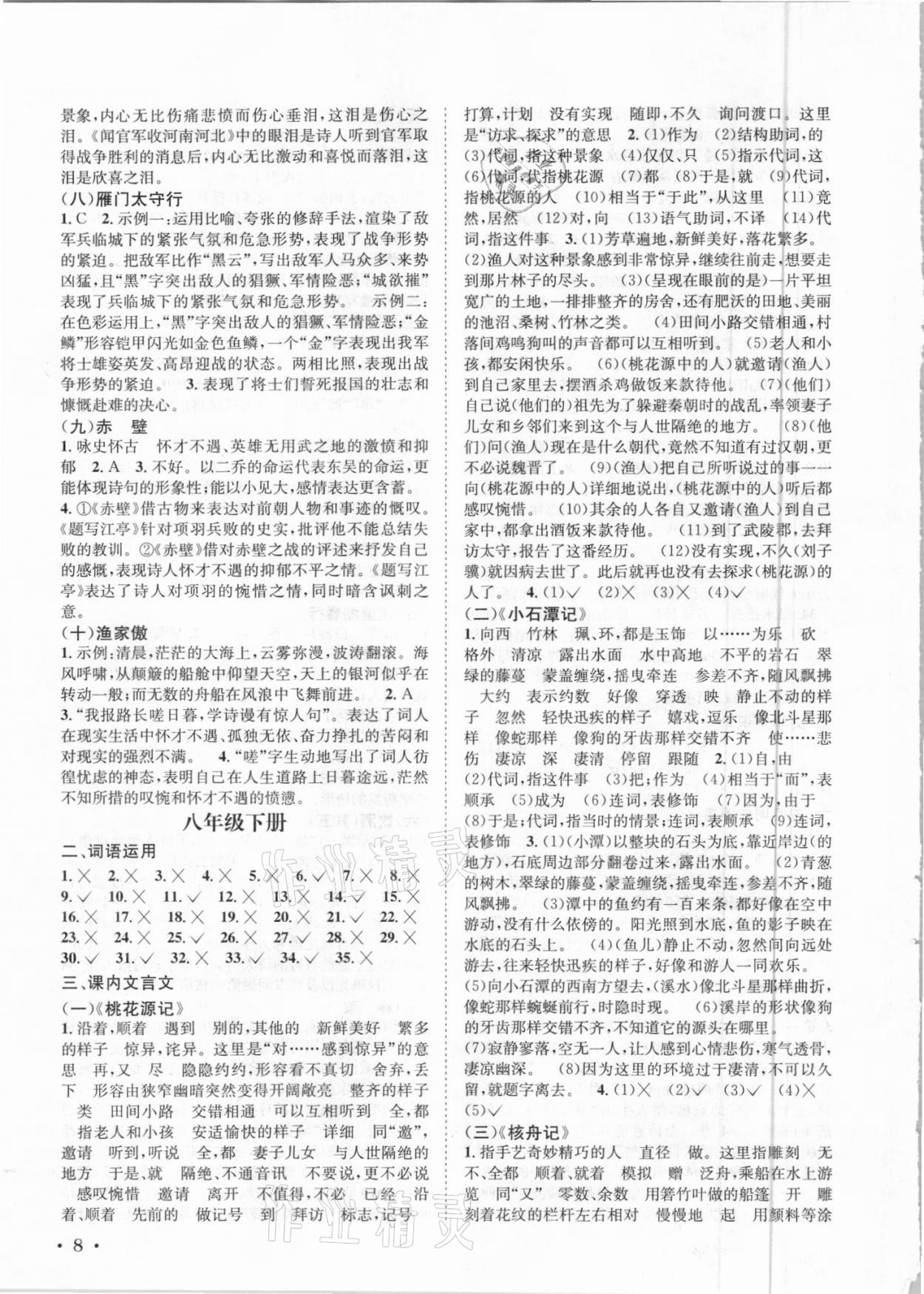 2021年直通中考語文南方出版社 第8頁
