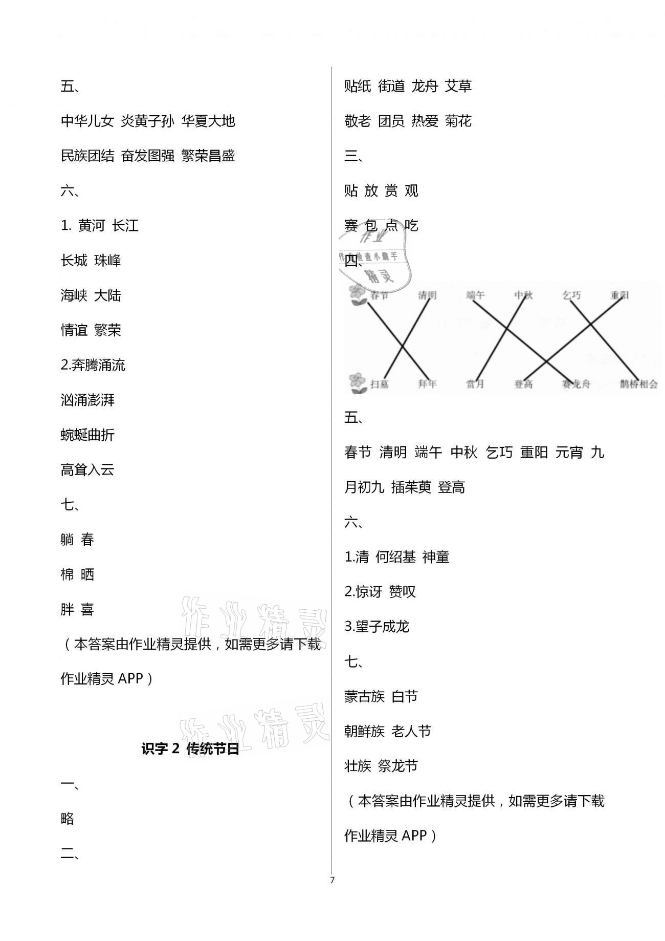 2021年同步點(diǎn)撥鞏固與提高二年級語文下冊人教版&nbsp;第7頁