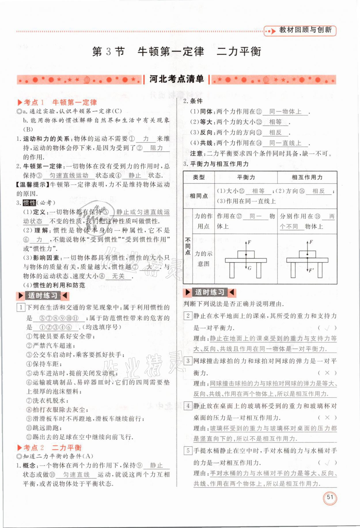 2021年冀考金榜中考總復(fù)習(xí)優(yōu)化設(shè)計(jì)物理 參考答案第51頁