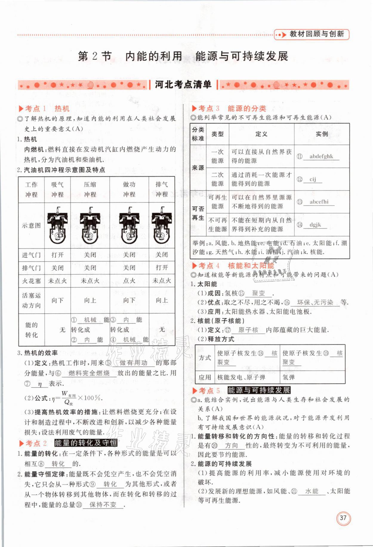 2021年冀考金榜中考總復(fù)習優(yōu)化設(shè)計物理 參考答案第37頁