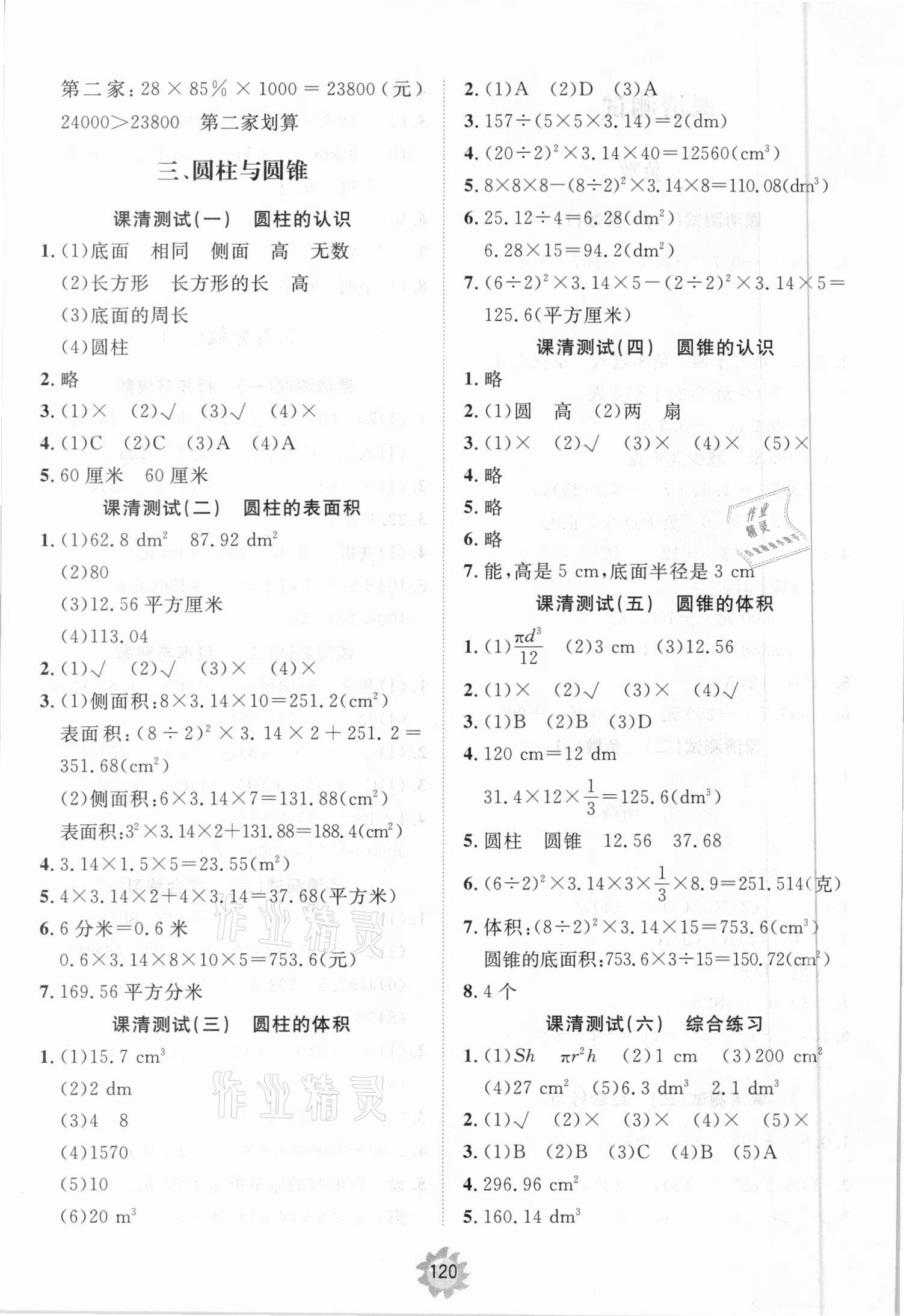 2021年伴你學(xué)小學(xué)同步練習(xí)冊提優(yōu)測試卷六年級數(shù)學(xué)下冊人教版 第2頁