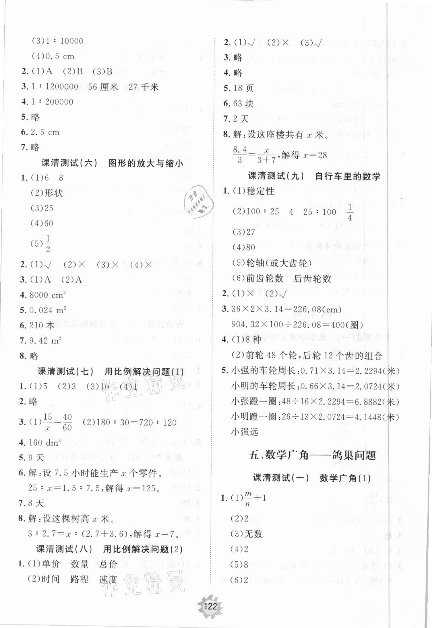 2021年伴你學(xué)小學(xué)同步練習(xí)冊(cè)提優(yōu)測(cè)試卷六年級(jí)數(shù)學(xué)下冊(cè)人教版 第4頁(yè)