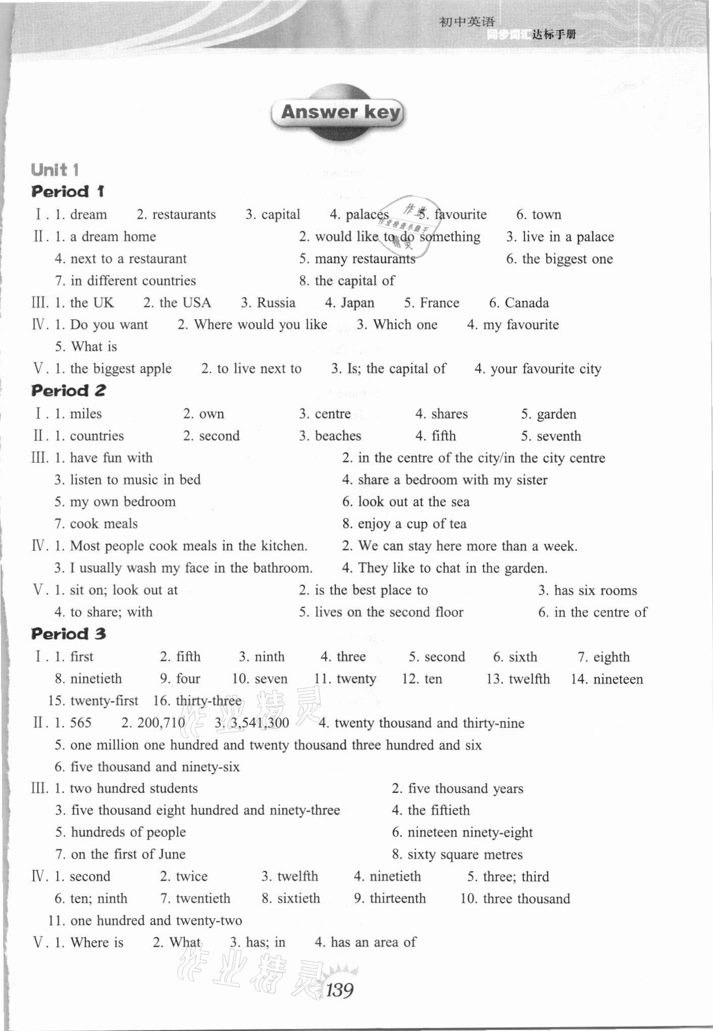 2021年初中英語(yǔ)同步詞匯達(dá)標(biāo)手冊(cè)七年級(jí)下冊(cè)譯林版 第1頁(yè)