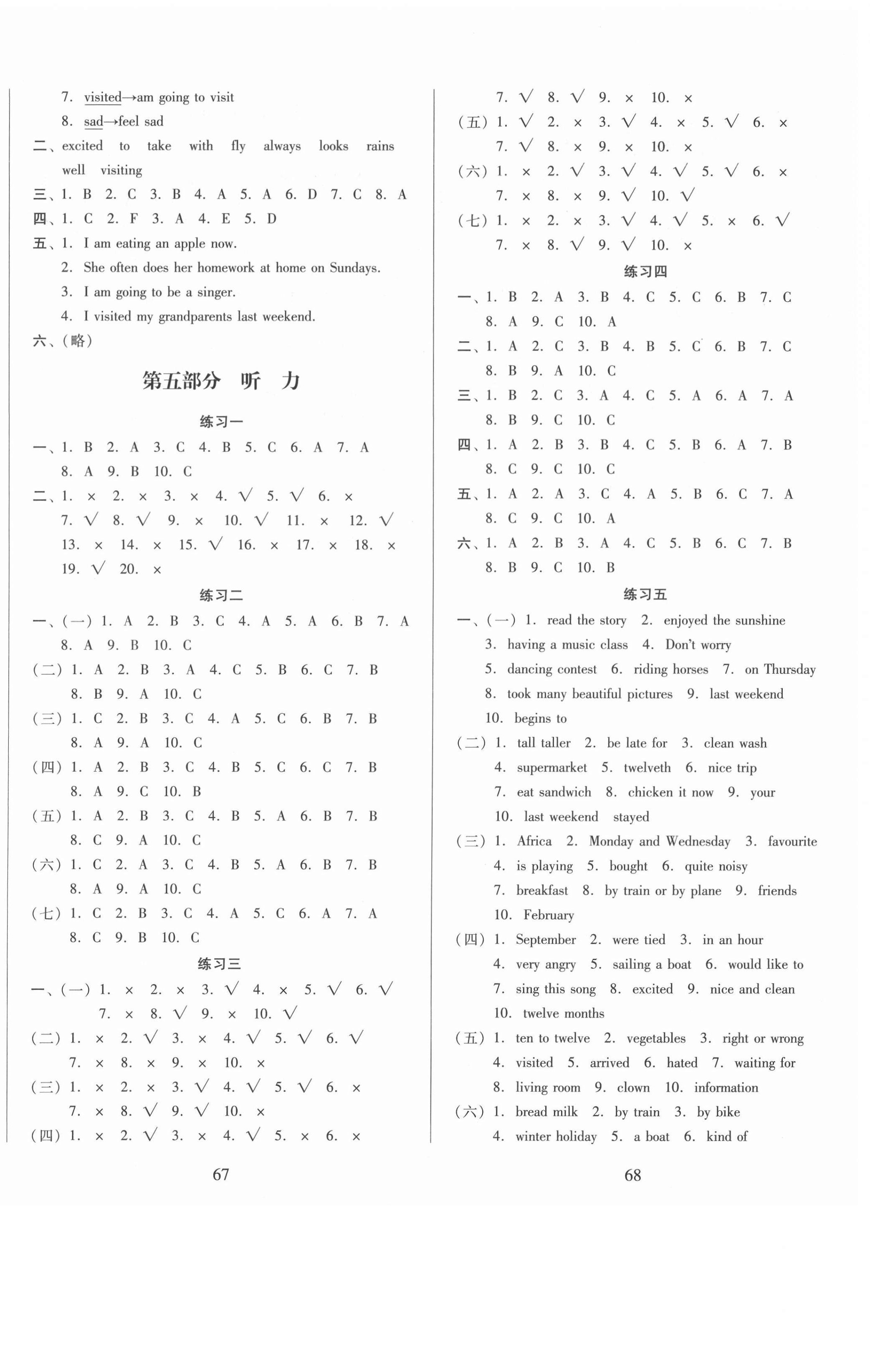 2021年小學考前導航必考知識點全程精練英語 第4頁