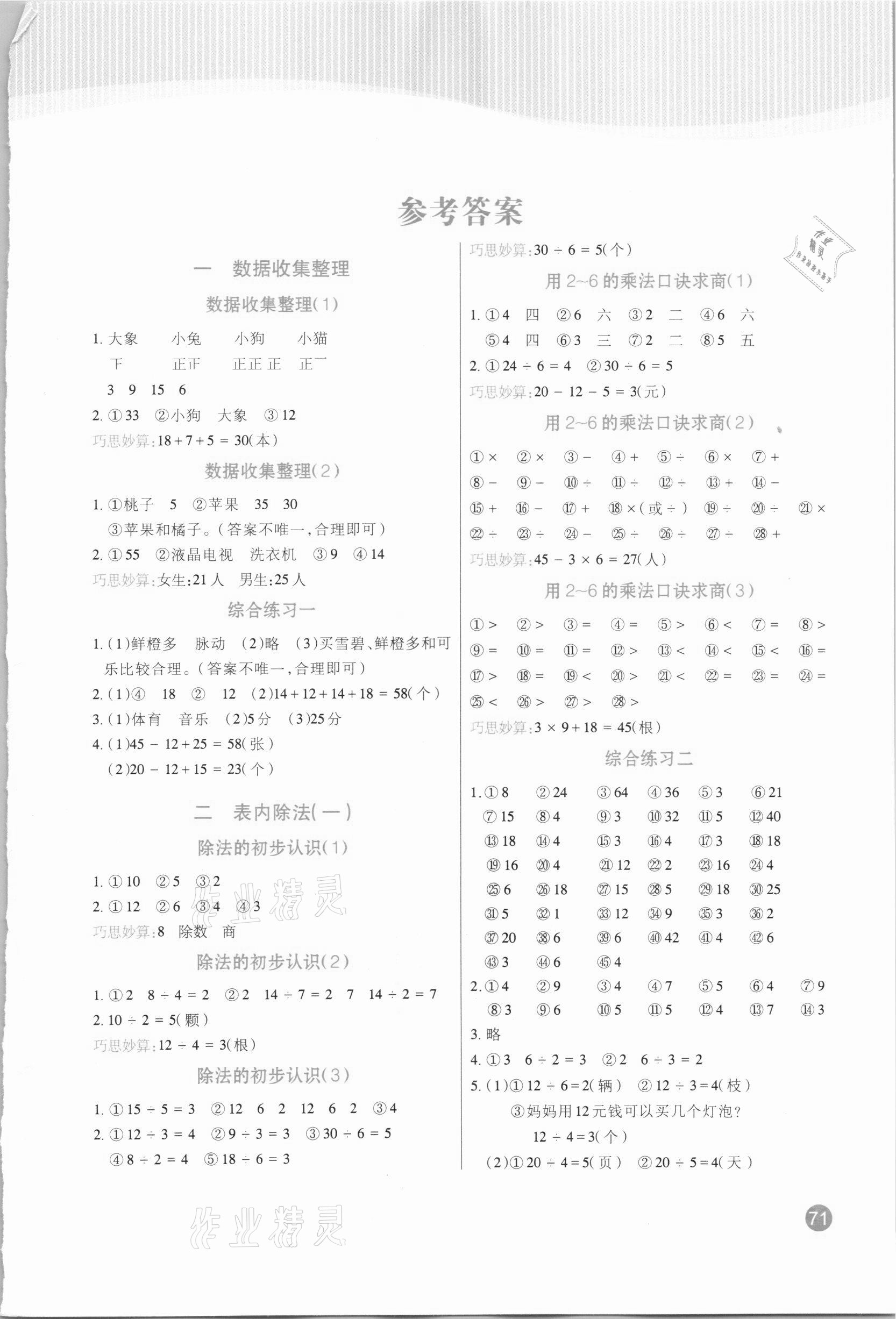 2021年小學(xué)生口算題卡加應(yīng)用題專項(xiàng)二年級(jí)下冊(cè)人教版陽光出版社 第1頁