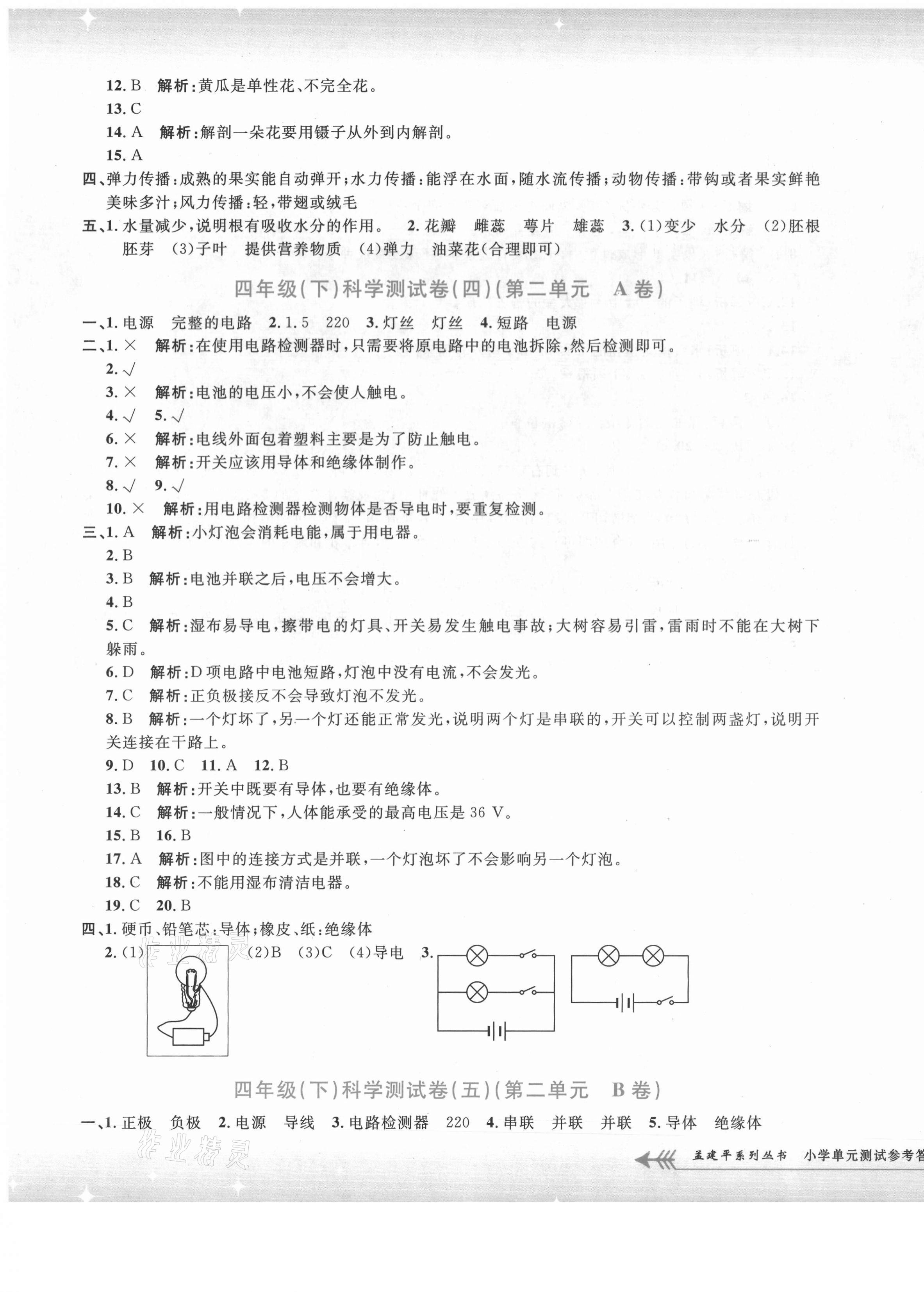 2021年孟建平單元測(cè)試四年級(jí)科學(xué)下冊(cè)教科版 第3頁