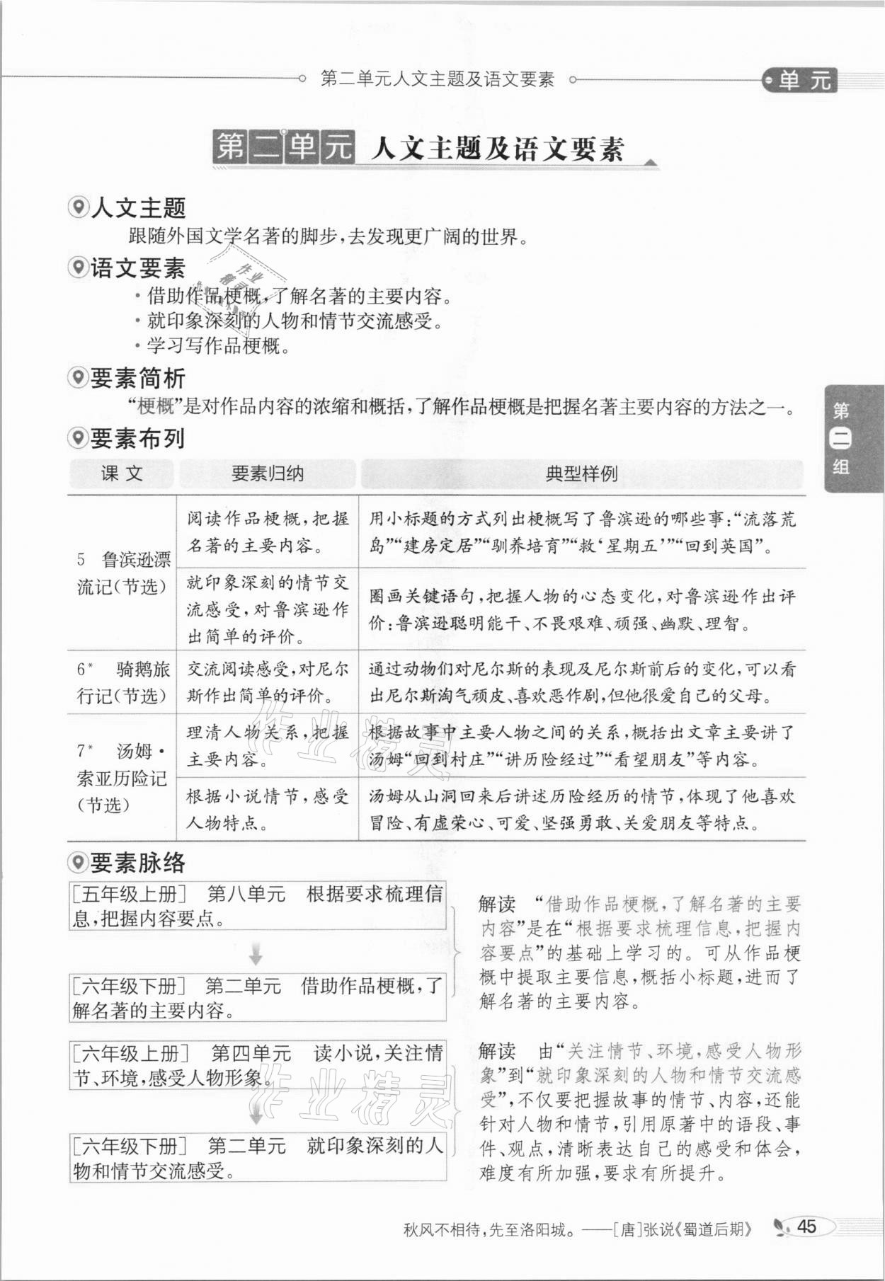 2021年教材全解六年級語文下冊人教版廣東專用 參考答案第49頁