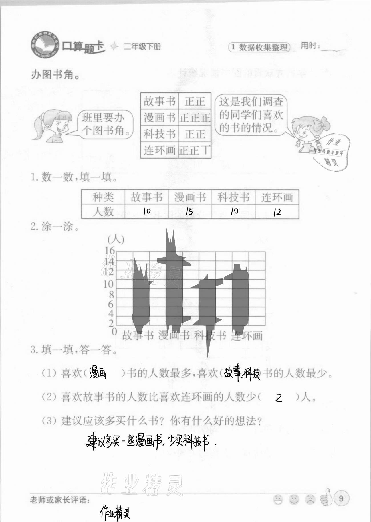 2021年桂壯紅皮書(shū)口算題卡二年級(jí)下冊(cè)人教版 第9頁(yè)