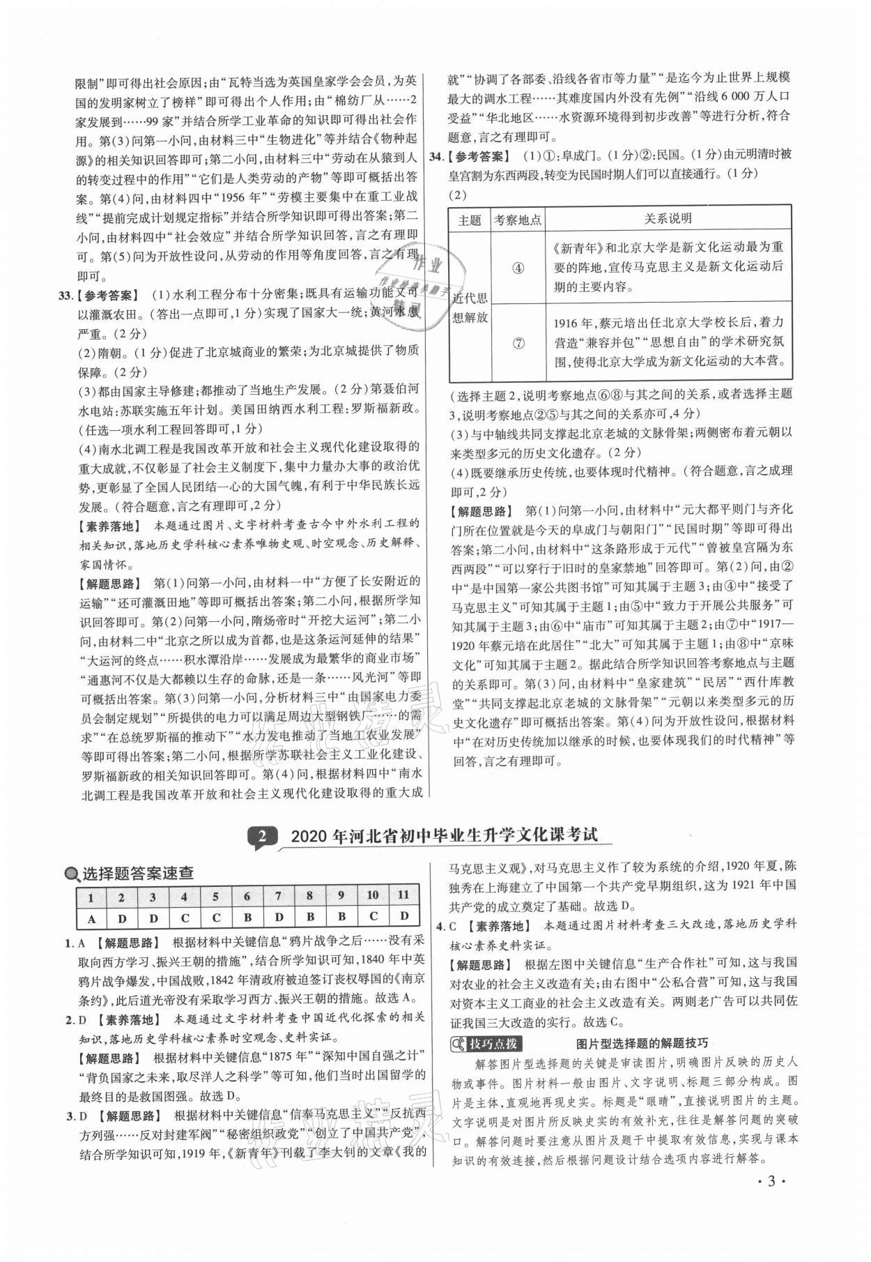 2021年38套中考必備卷歷史 第3頁