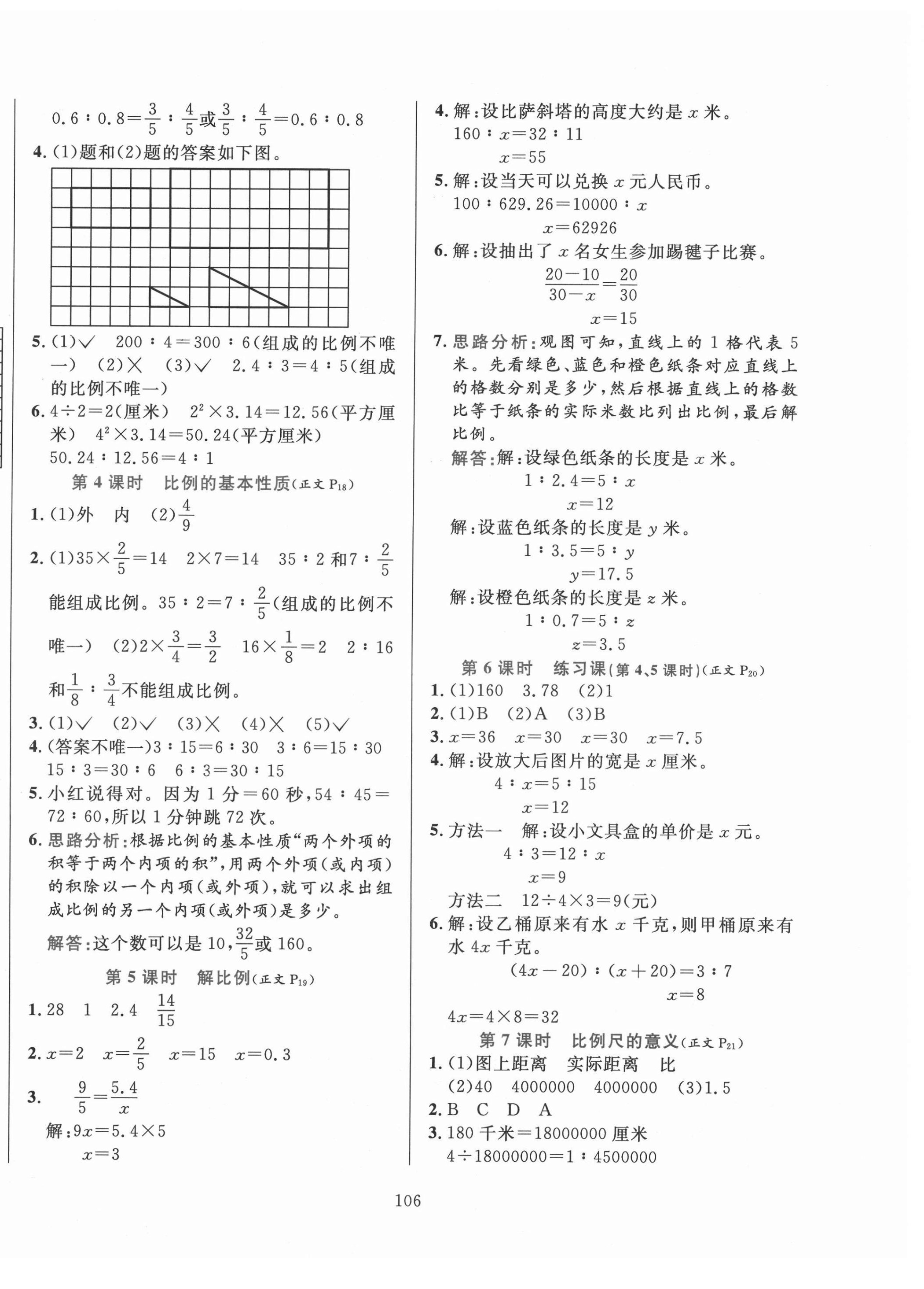 2021年小學(xué)教材全練六年級數(shù)學(xué)下冊江蘇版 第6頁