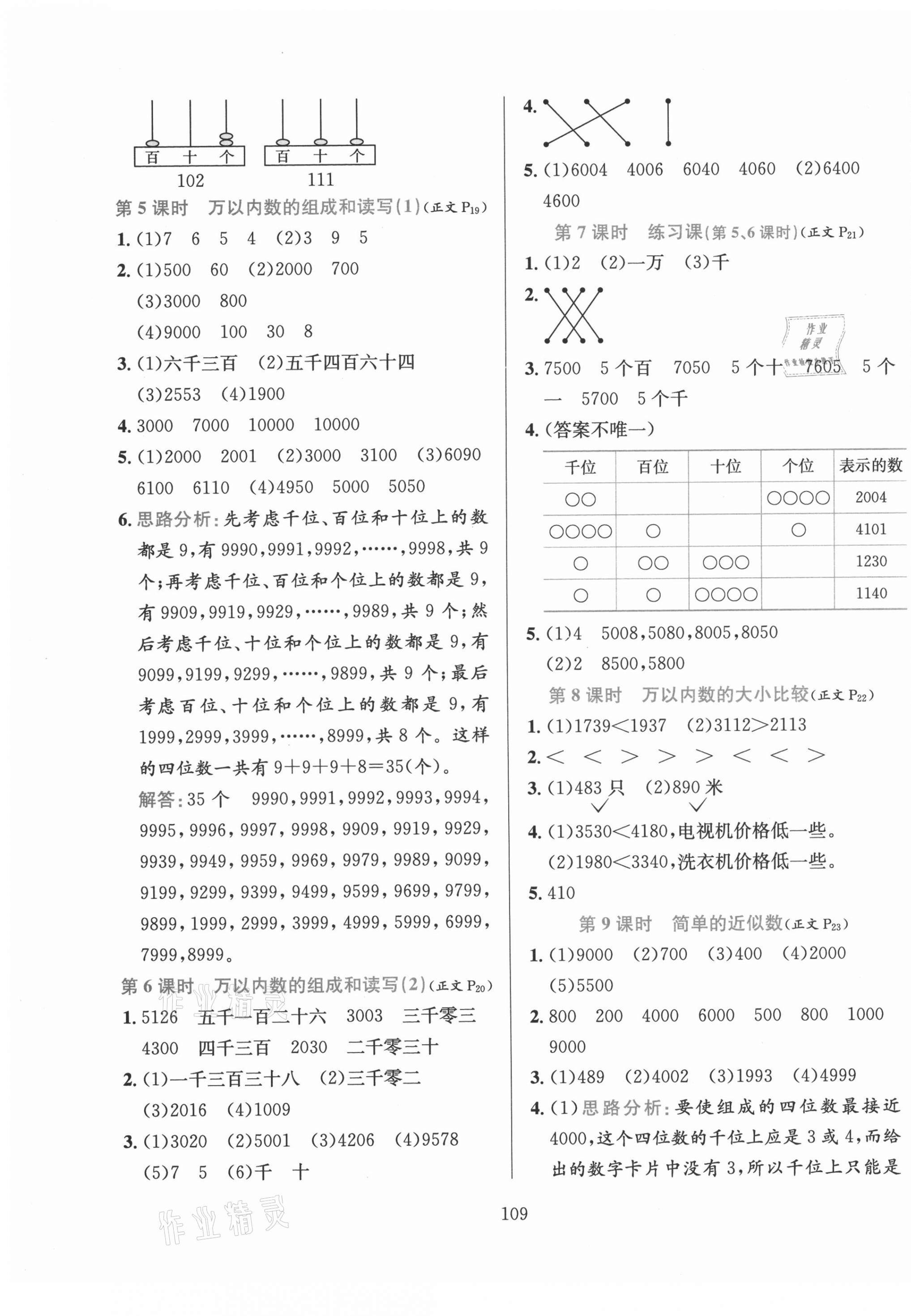 2021年小學(xué)教材全練二年級(jí)數(shù)學(xué)下冊(cè)江蘇版 第5頁(yè)