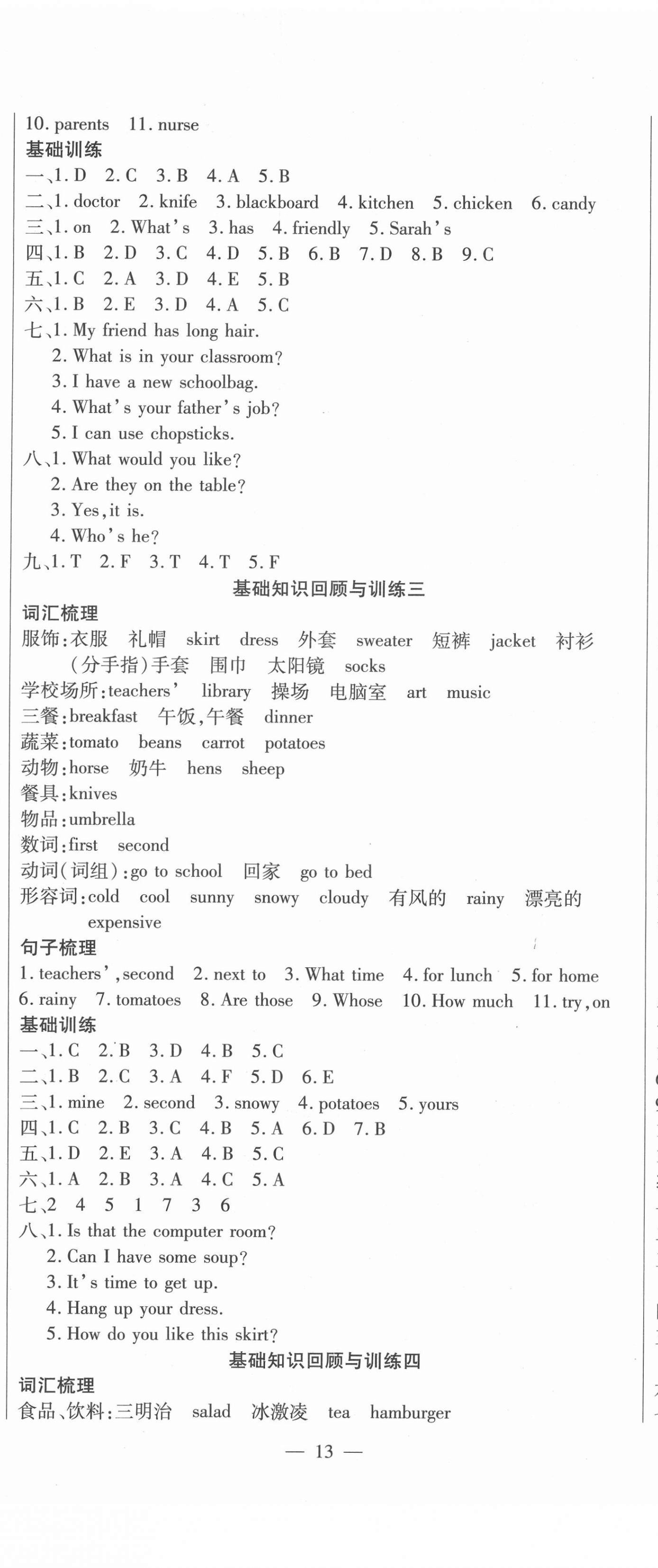 2020年小学毕业升学考前冲刺方案英语 第2页