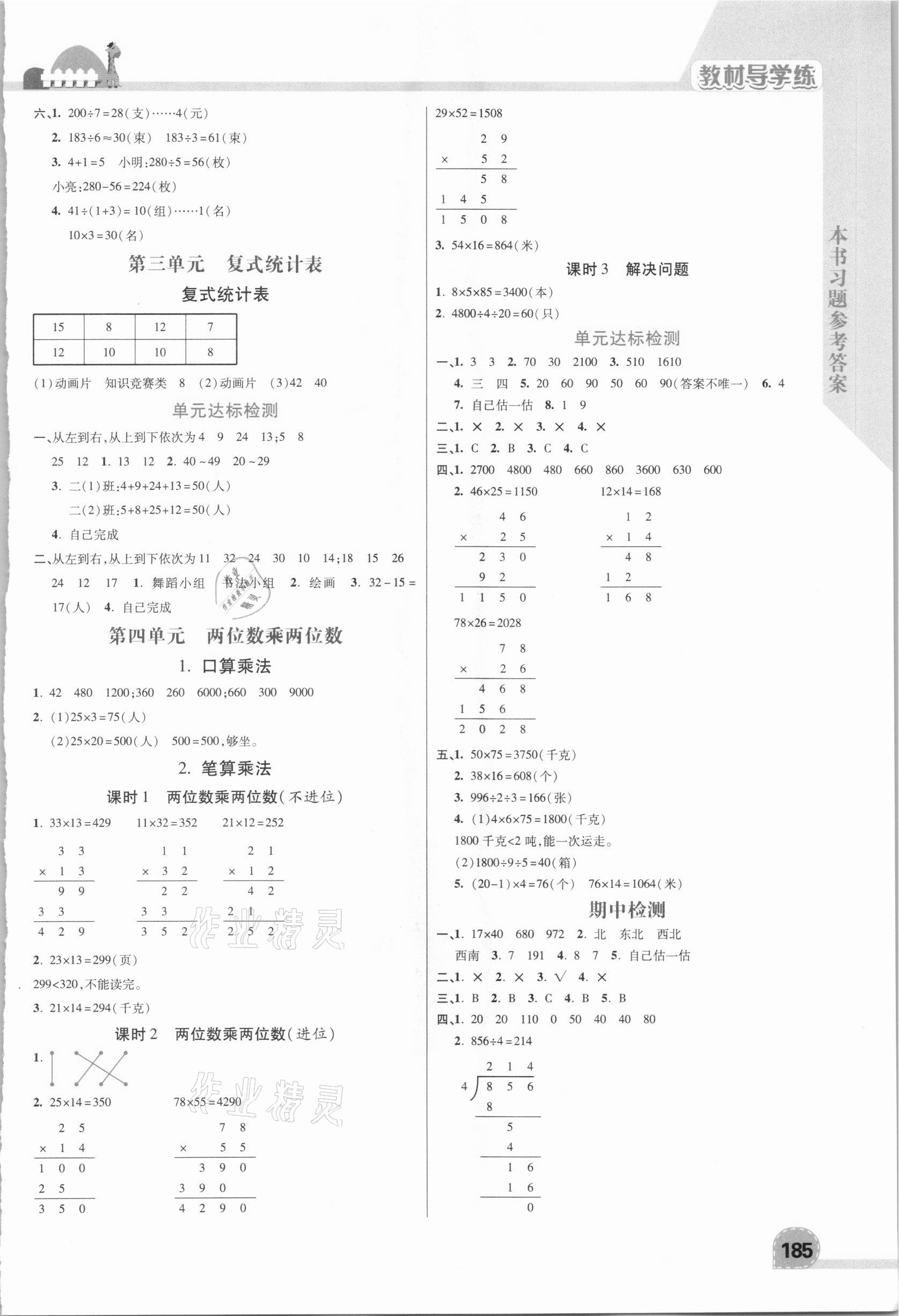 2021年倍速學(xué)習(xí)法三年級(jí)數(shù)學(xué)下冊(cè)人教版 第3頁(yè)