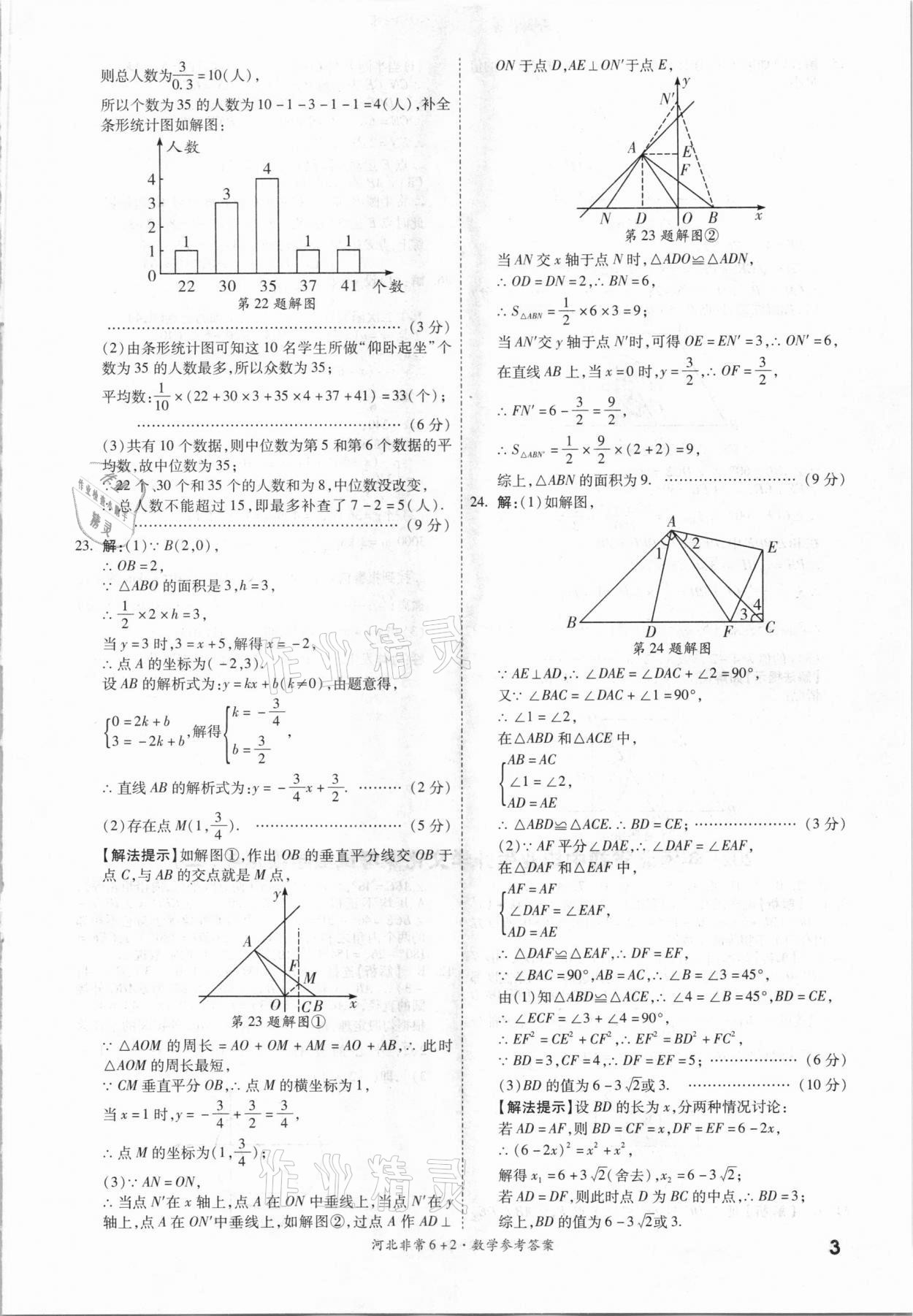 2021年一戰(zhàn)成名非常6加2數(shù)學(xué)河北專版 參考答案第2頁