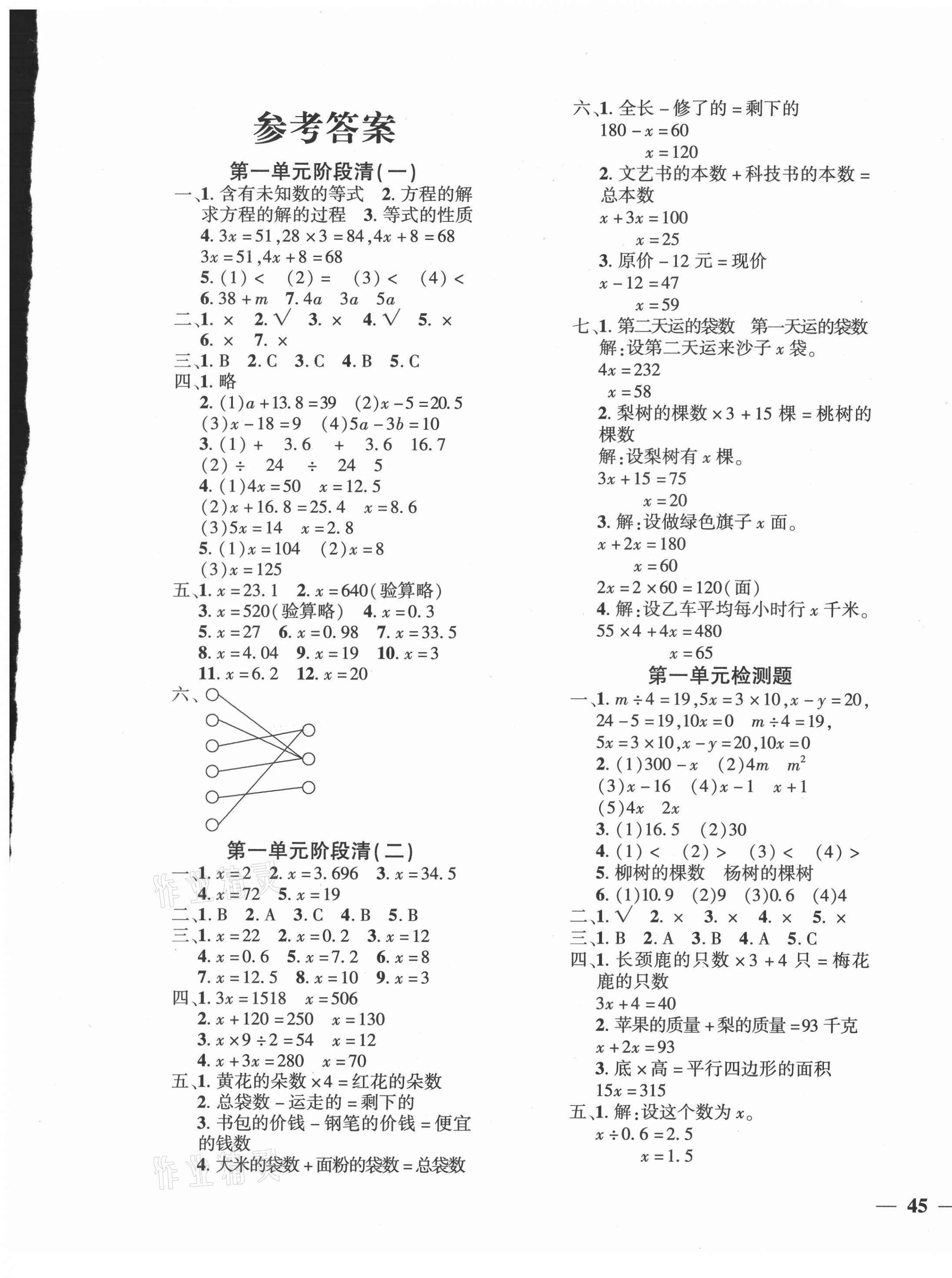 2021年教育世家状元卷五年级数学下册苏教版 第1页