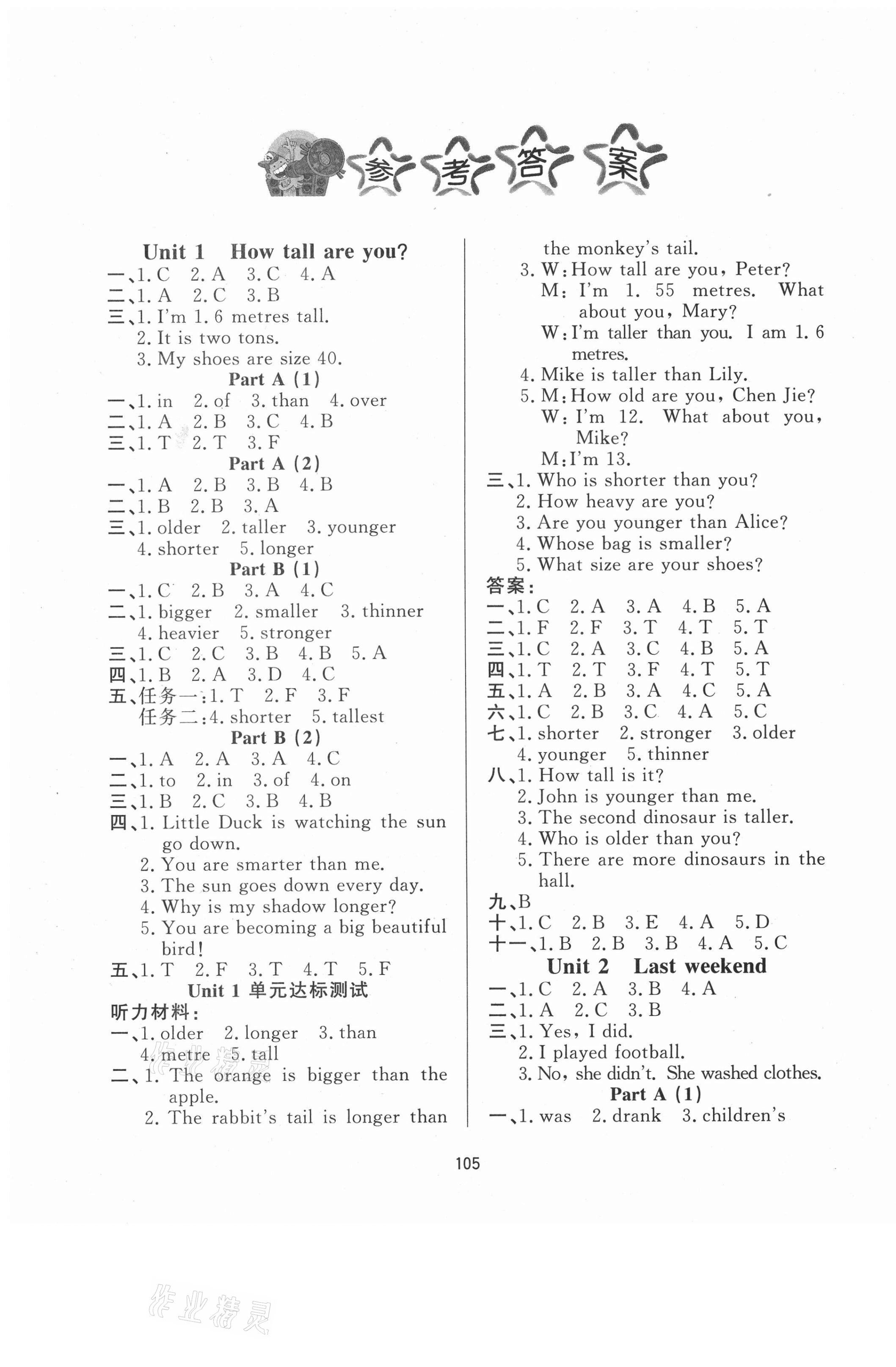 2021年小學(xué)課堂同步訓(xùn)練六年級(jí)英語(yǔ)下冊(cè)人教版山東文藝出版社 第1頁(yè)