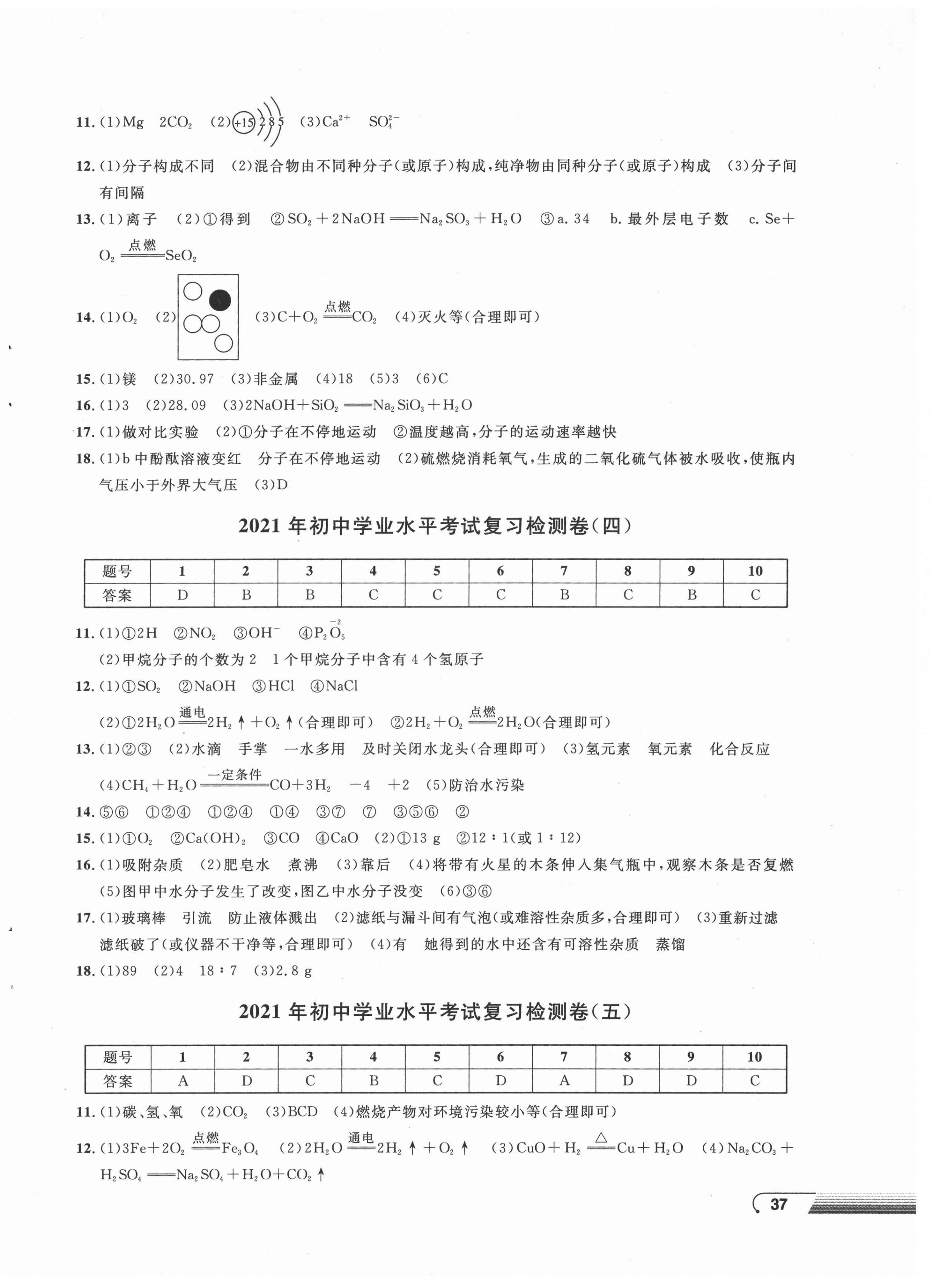 2021年劍指中考化學(xué)初中學(xué)業(yè)水平考試復(fù)習(xí)檢測(cè)卷郴州專(zhuān)版 第2頁(yè)