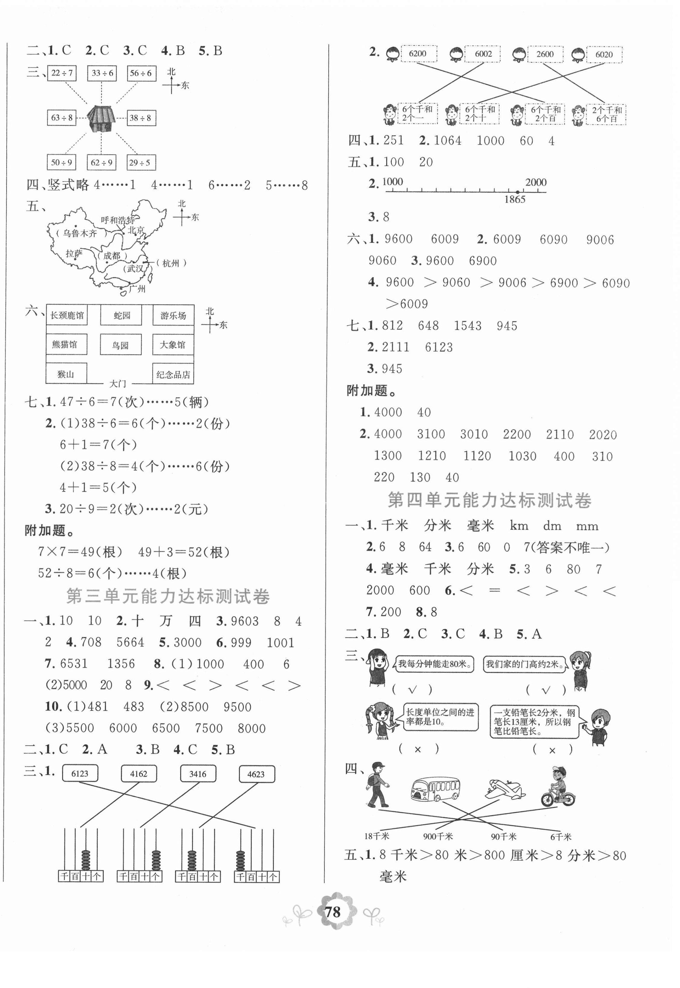 2021年8848學(xué)霸一卷通二年級(jí)數(shù)學(xué)下冊(cè)北師大版 第2頁