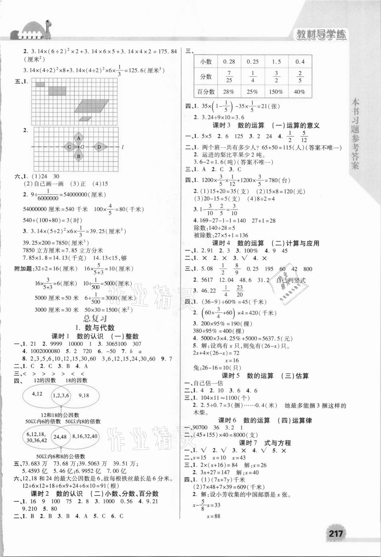 2021年倍速學習法六年級數(shù)學下冊北師大版 第3頁