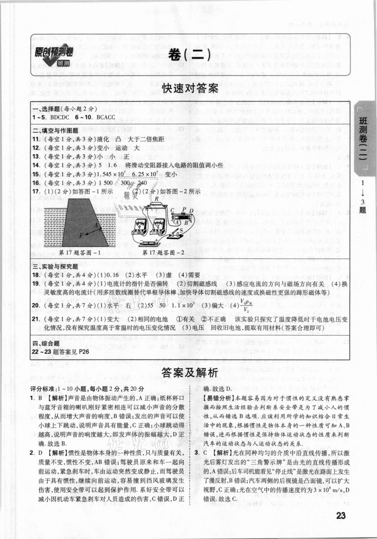 2021年萬唯中考原創(chuàng)預(yù)測卷物理陜西專版 第9頁