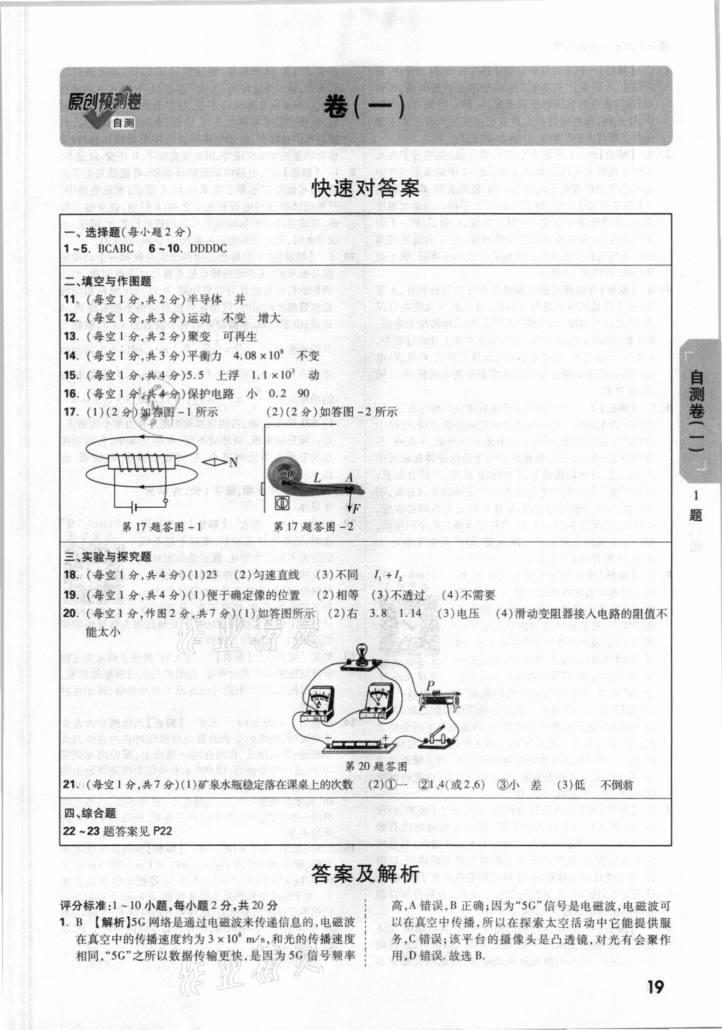 2021年萬唯中考原創(chuàng)預(yù)測卷物理陜西專版 第5頁