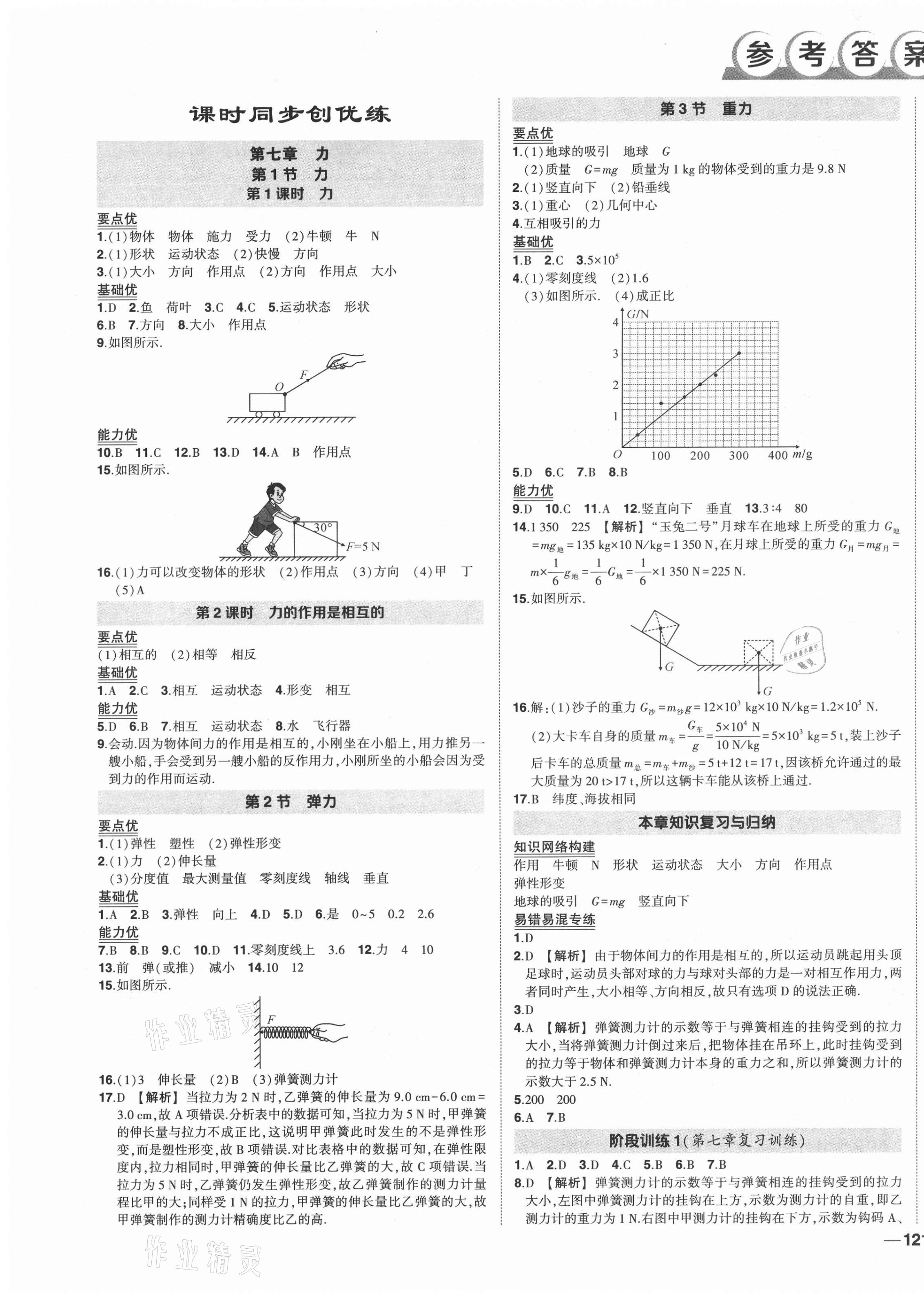 2021年狀元成才路創(chuàng)優(yōu)作業(yè)八年級物理下冊人教版畢節(jié)專版 第1頁