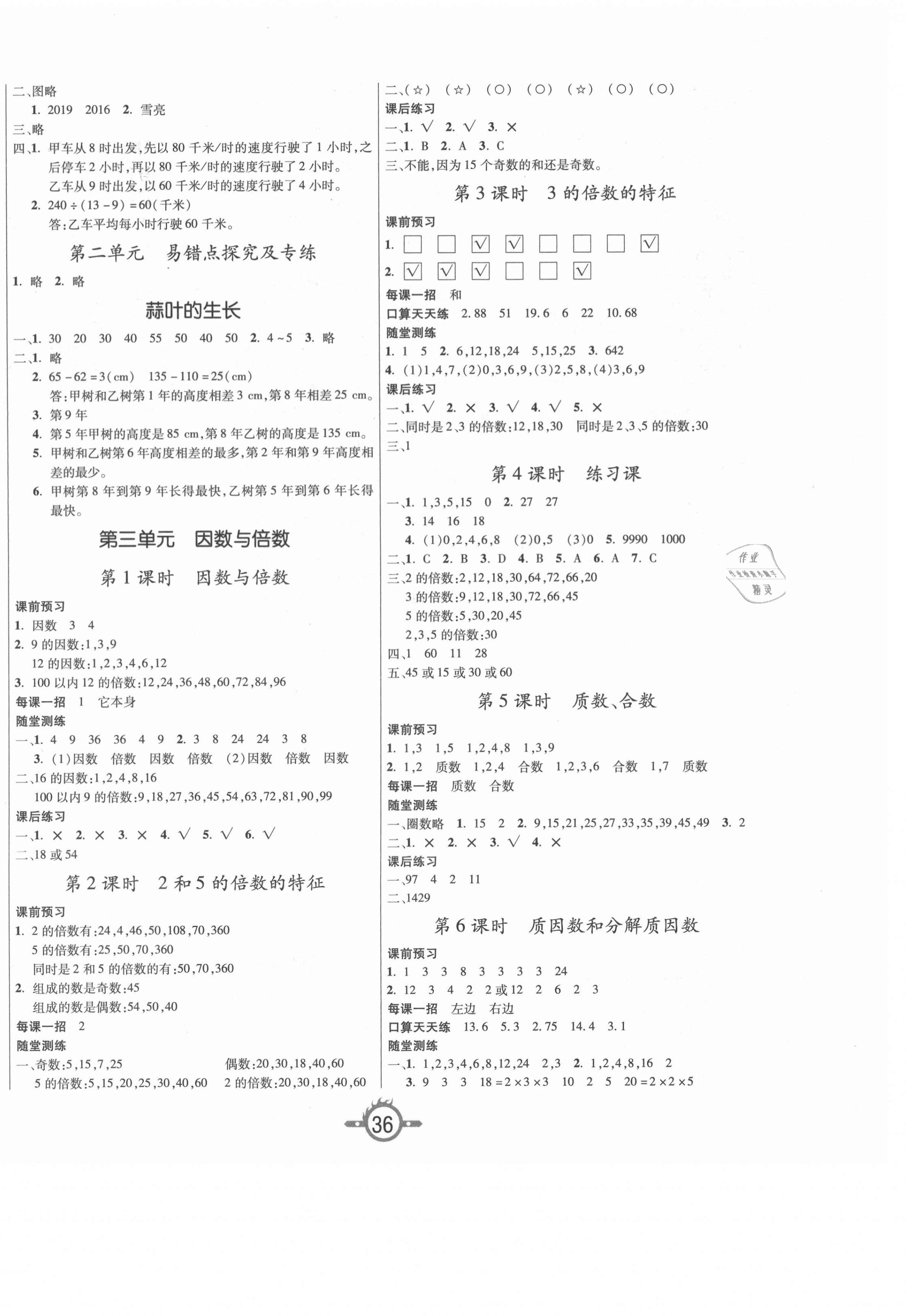 2021年創(chuàng)新課課練五年級(jí)數(shù)學(xué)下冊(cè)蘇教版 第4頁(yè)