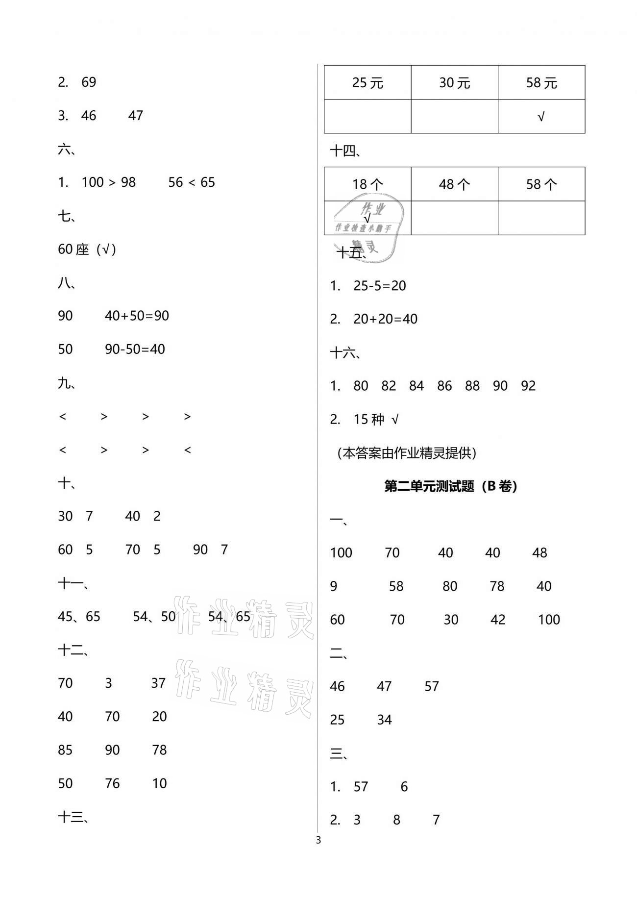 2021年新課堂同步學(xué)習(xí)與探究一年級(jí)數(shù)學(xué)下學(xué)期青島版萊西專版 參考答案第7頁(yè)