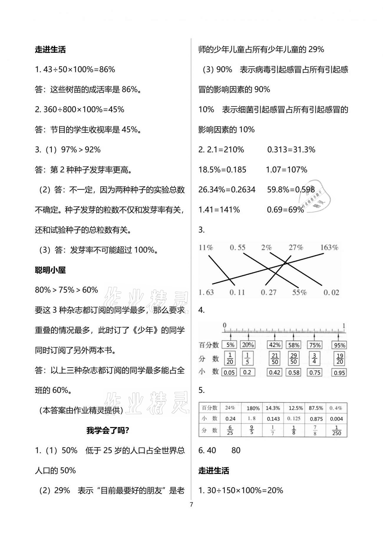 2021年新課堂學(xué)習(xí)與探究五年級數(shù)學(xué)下學(xué)期青島版萊西專版 參考答案第7頁