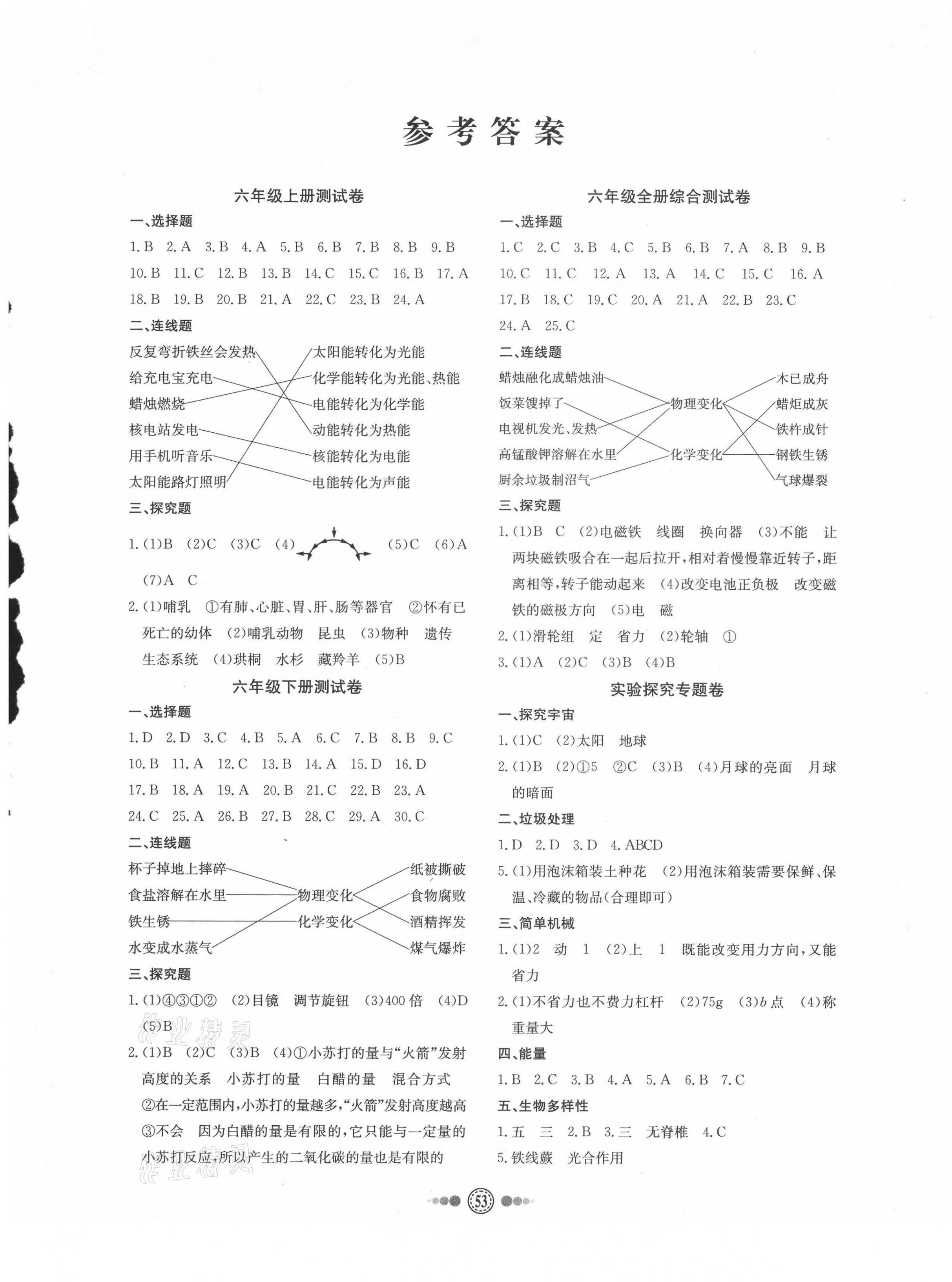 2021年励耘小考助跑卷科学浙江专版 第1页