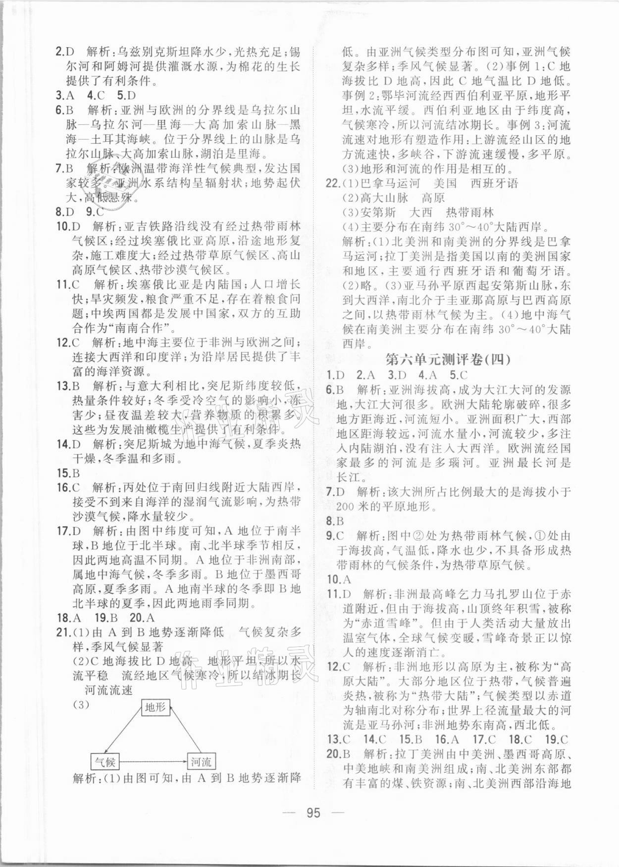 2021年步步升全優(yōu)達(dá)標(biāo)測(cè)評(píng)卷七年級(jí)地理下冊(cè)湘教版 第3頁(yè)