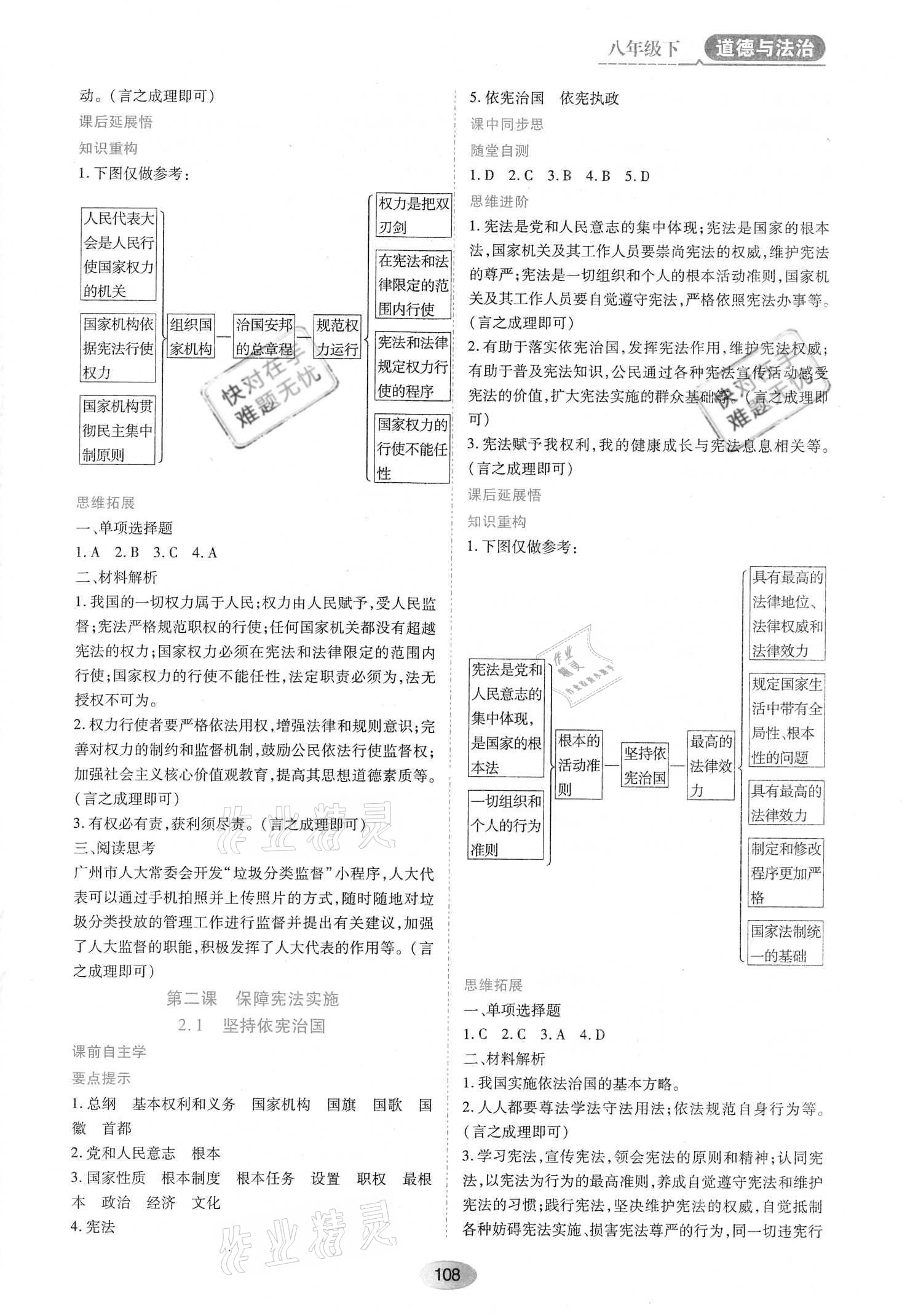 2021年資源與評(píng)價(jià)八年級(jí)道德與法治下冊(cè)人教版黑龍江教育出版社 參考答案第2頁(yè)